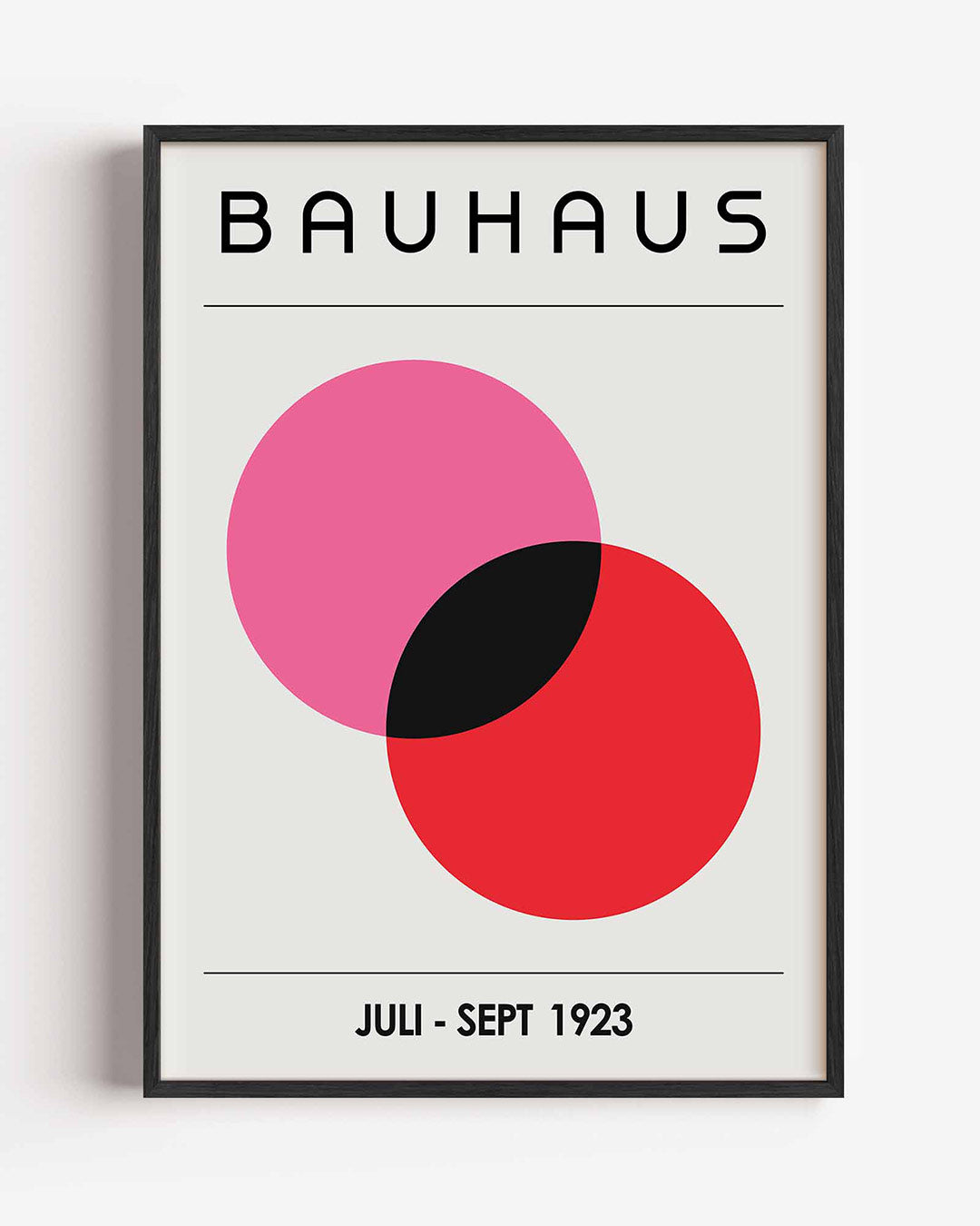 Vormen en vlaken – staande Bauhaus poster als wanddecoratie