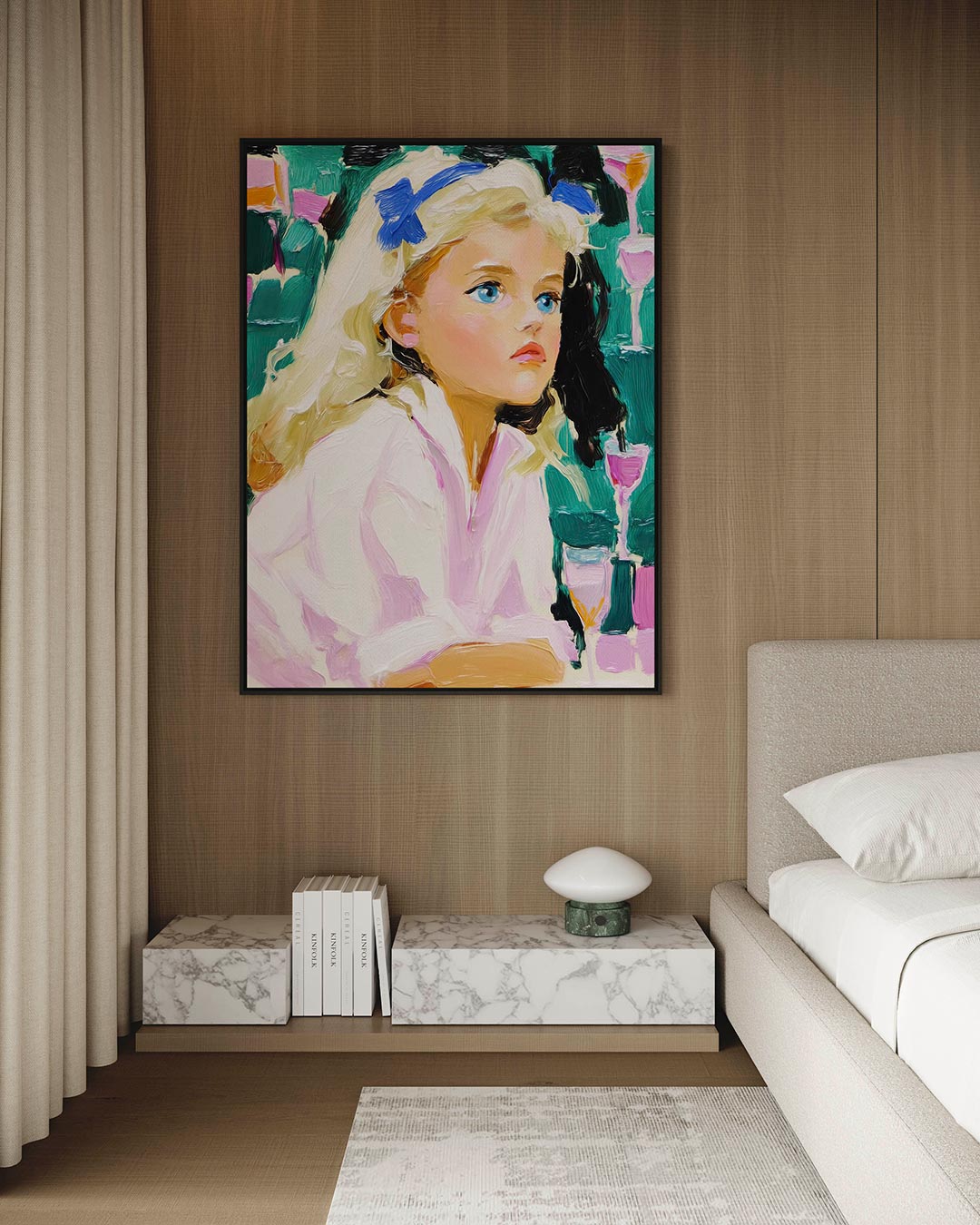 Portretstudie – Wanddecoratie kunstwerk – kunstwerk op canvas, dibond of plexiglas
