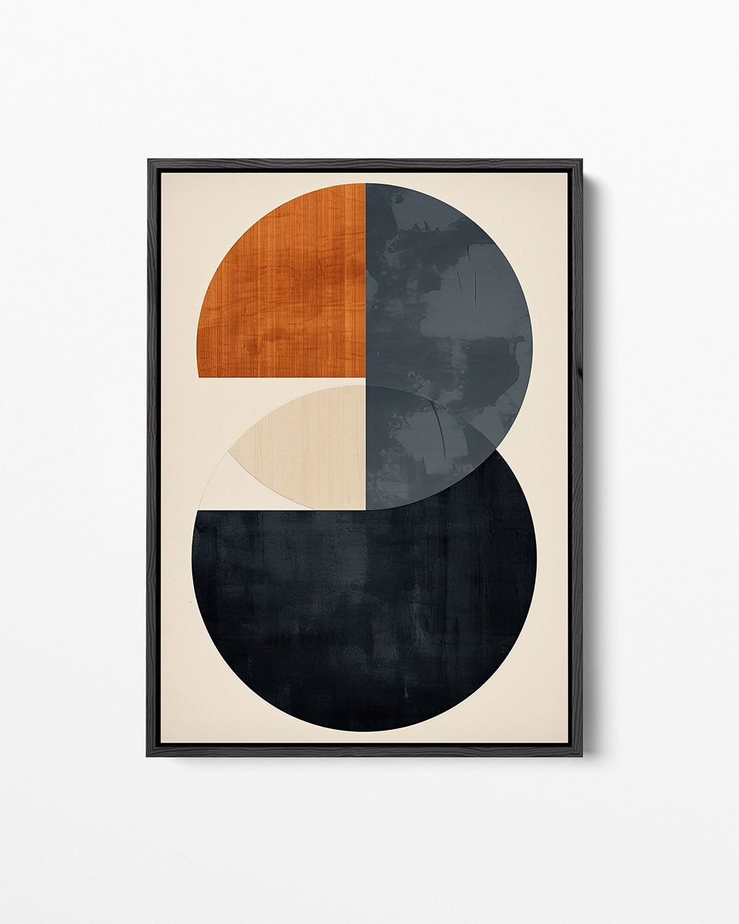 Geometrische cirkelcompositie – staand wanddecoratie kunstwerk