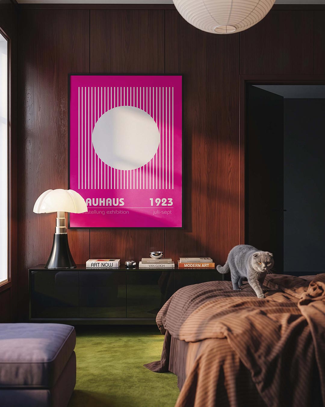  – geometrische Bauhaus poster in staand formaat