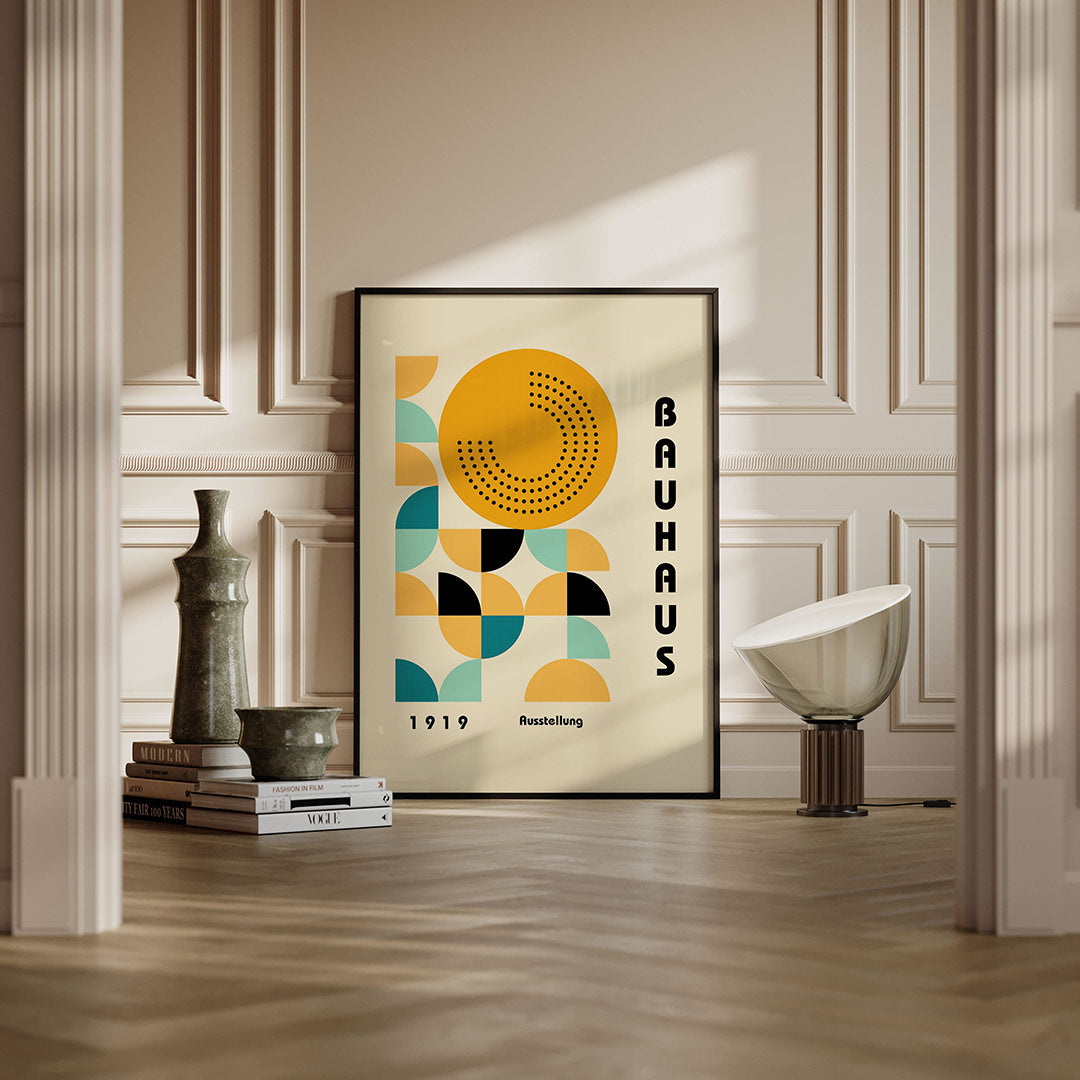Vorm en kleur – moderne Bauhaus wandkunst als poster