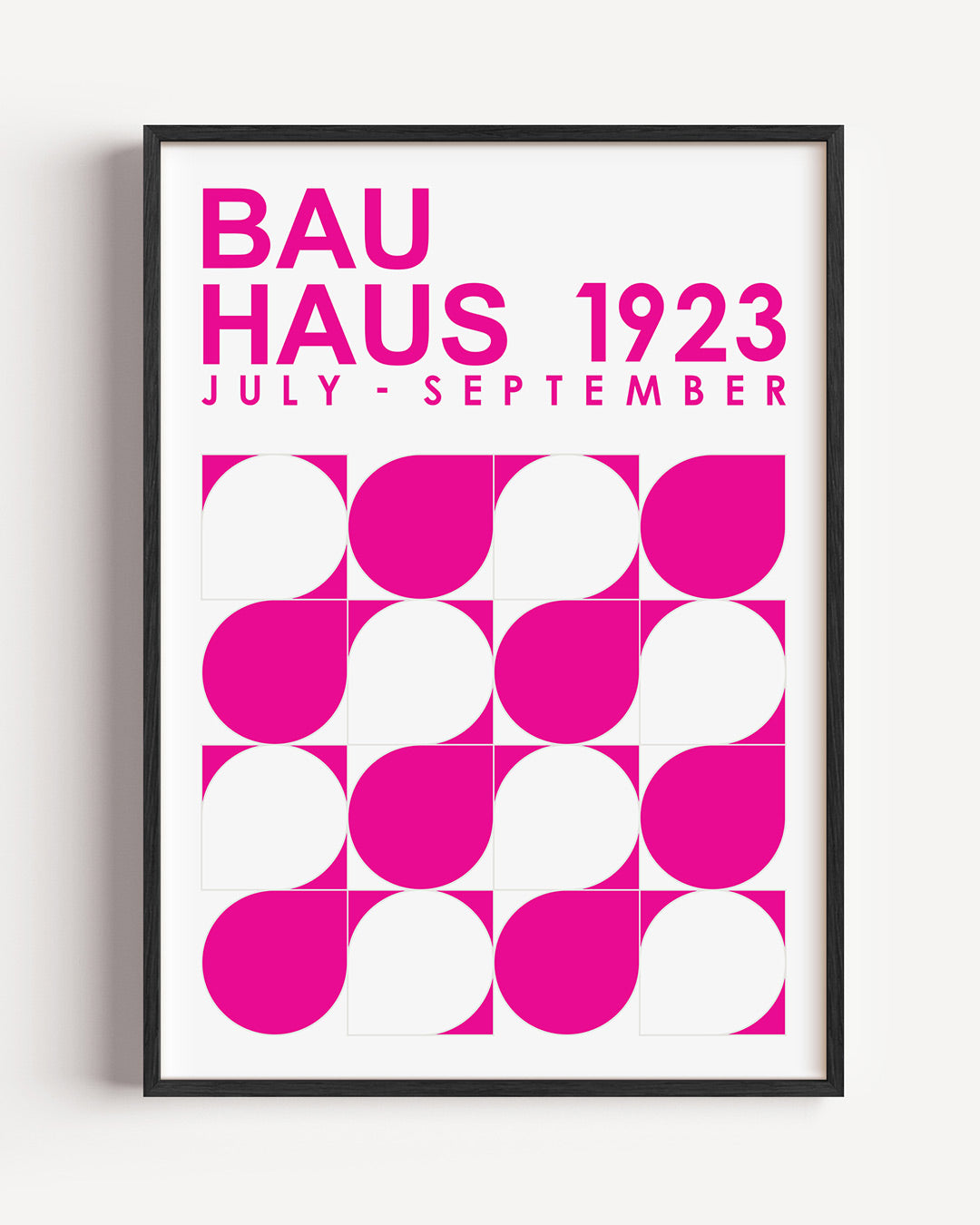 Vormen en vlakken – staande Bauhaus poster als wanddecoratie