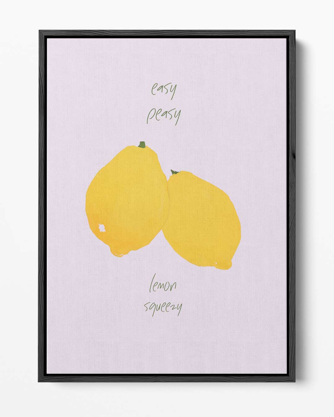 Easy Peasy Lemon Squeezy – portret kunstwerk als wanddecoratie