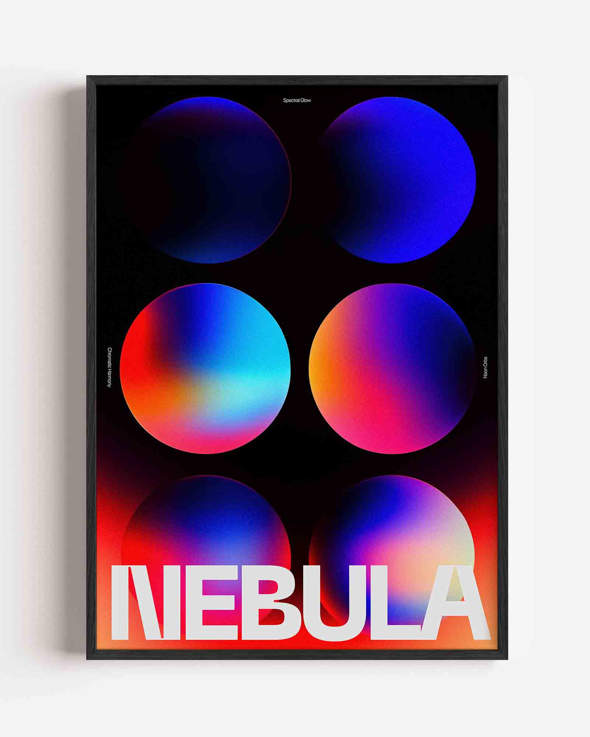 Nebula cirkels – Pop Art en Streetart portret poster als wanddecoratie