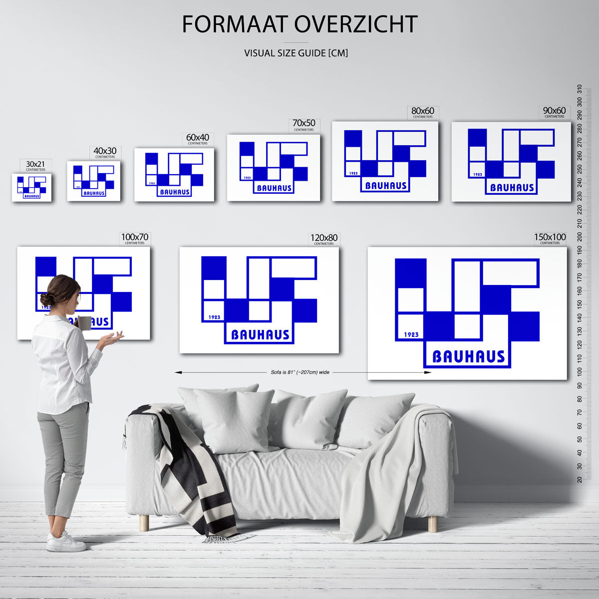 Vorm en balans – Bauhaus poster als geometrische wanddecoratie