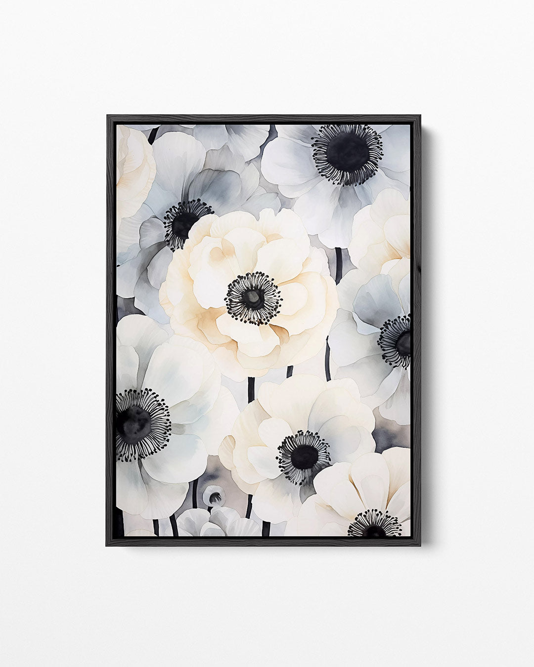 Bloemen in zachte tinten – staand wanddecoratie kunstwerk