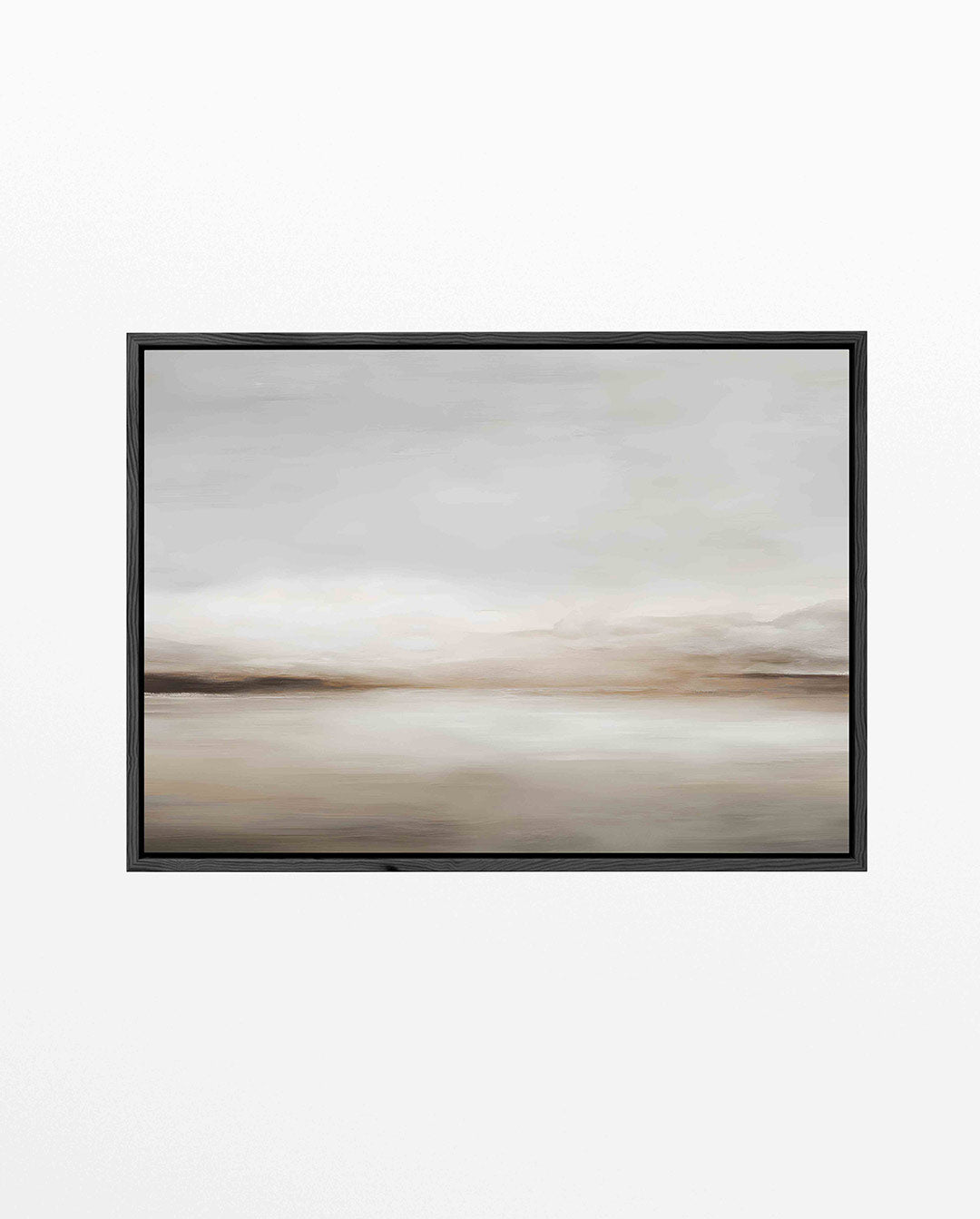 Rustige landschapstinten – liggend abstract kunstwerk