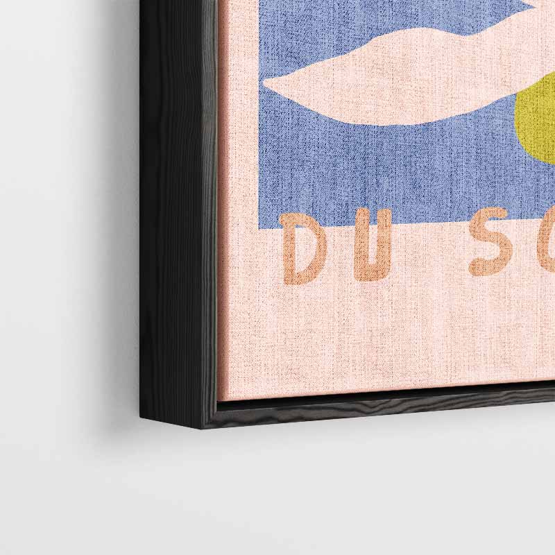 Zonsondergang Bloem – dibond wanddecoratie in staand formaat