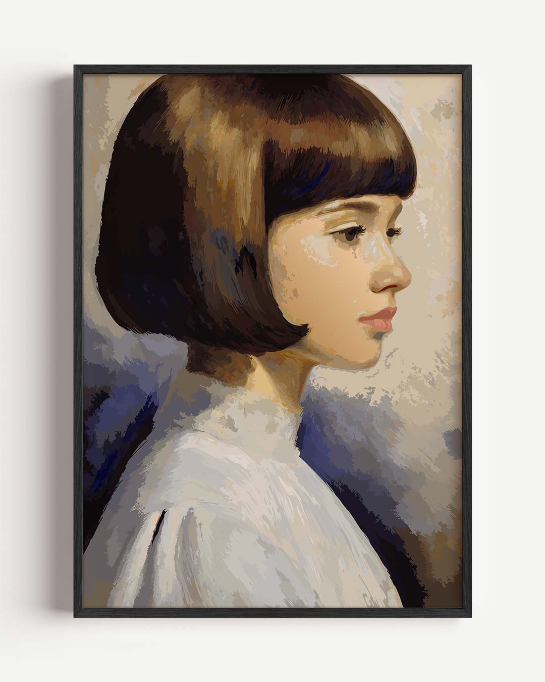 Vrouwelijk Klassiek Portret – paas portret poster als wanddecoratie