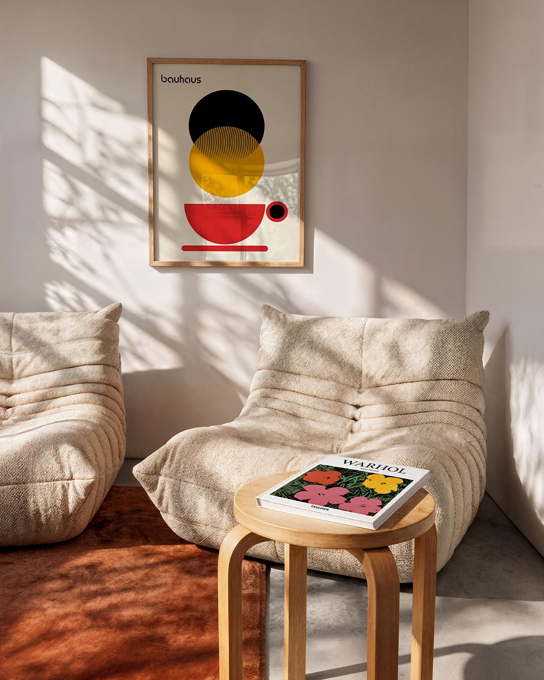 Vorm en balans – geometrische Bauhaus poster in staand formaat