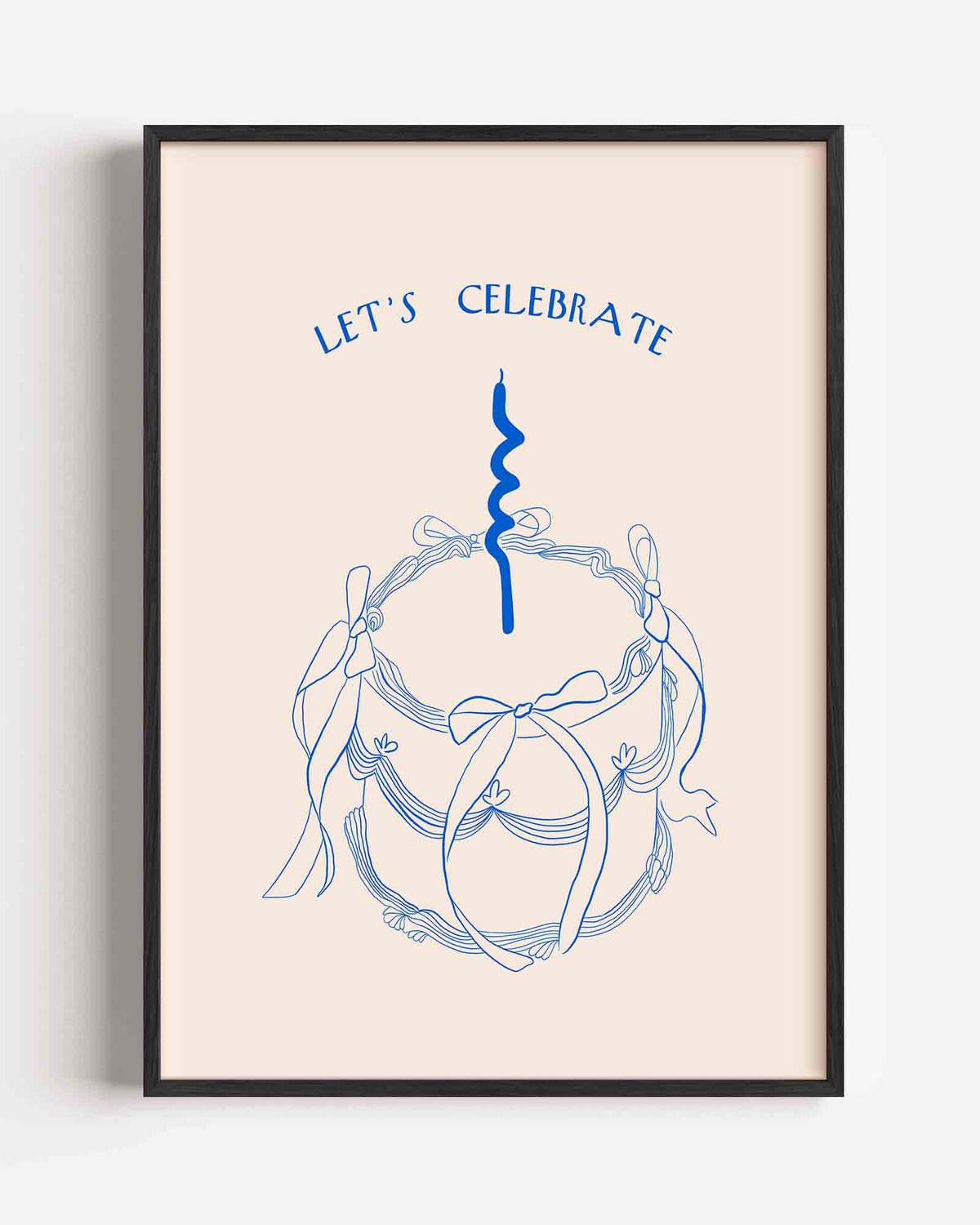 Feestelijke taart – Slow Living portret poster als wanddecoratie