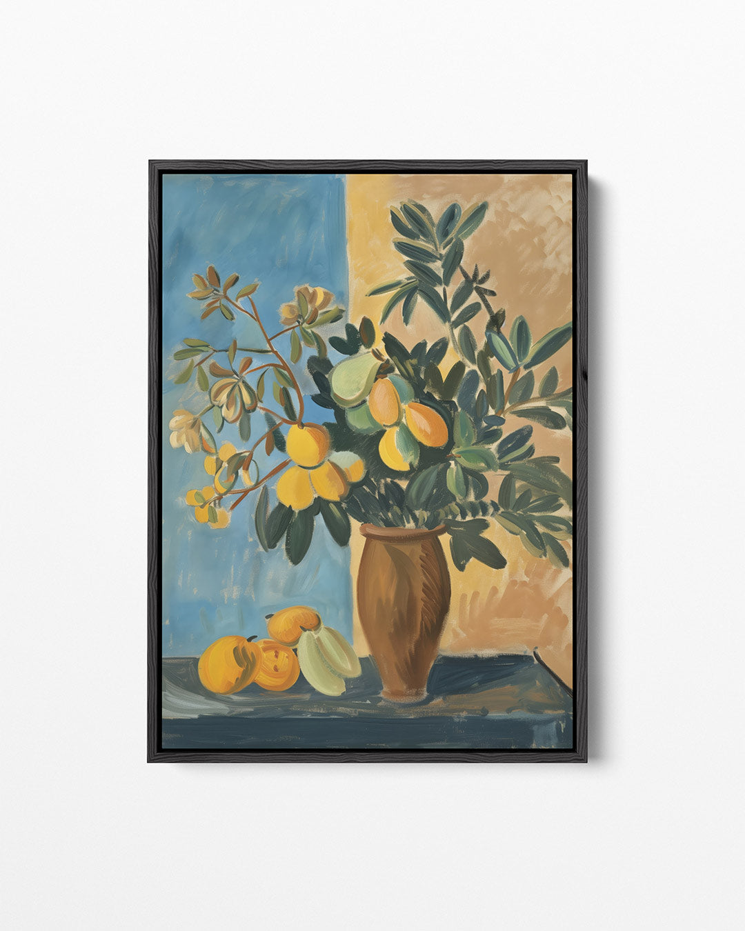 Kleurrijke bloemenvorm – Vaas – staand wanddecoratie kunstwerk