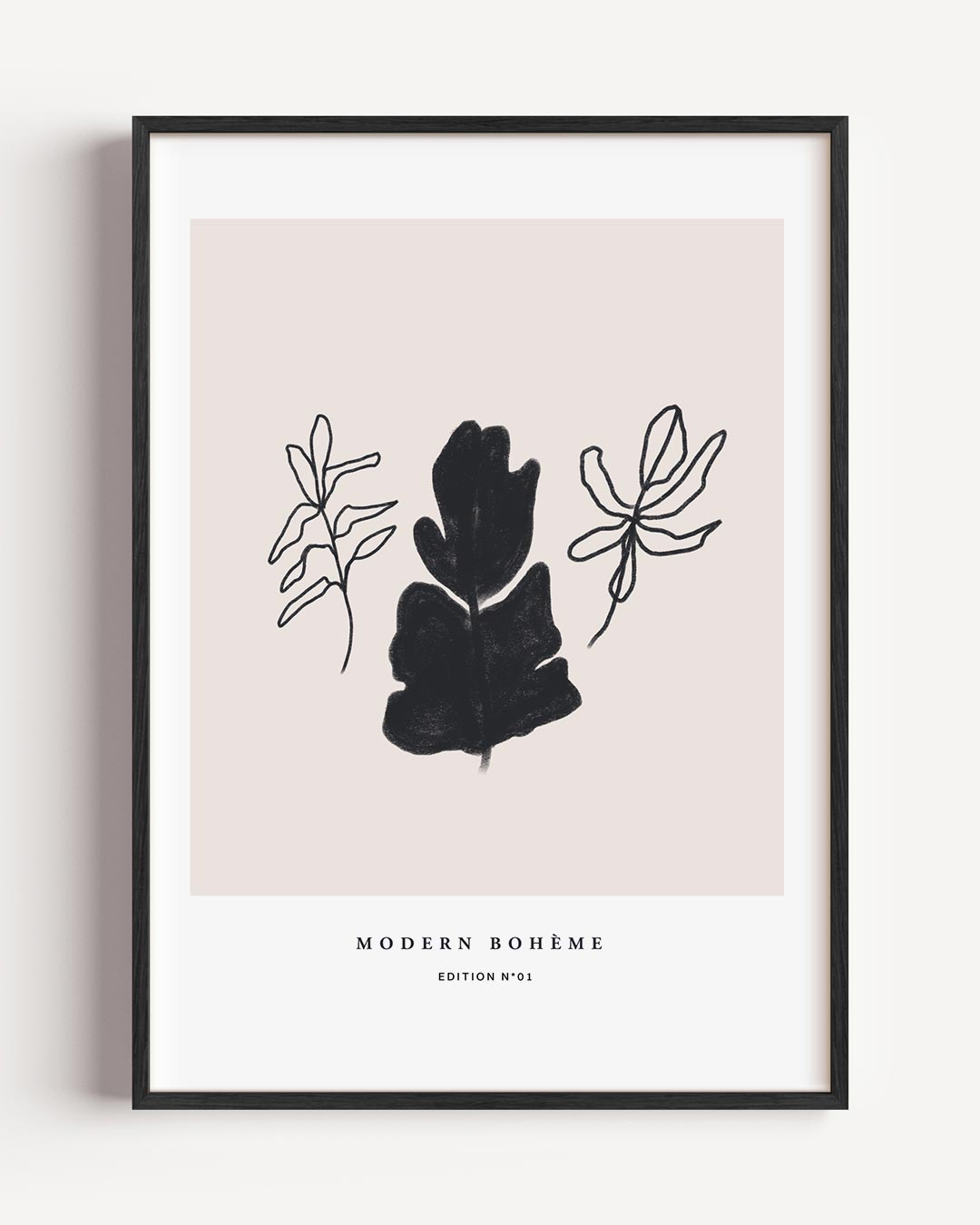 Pure Boho Bladeren – boheme portret poster als wanddecoratie