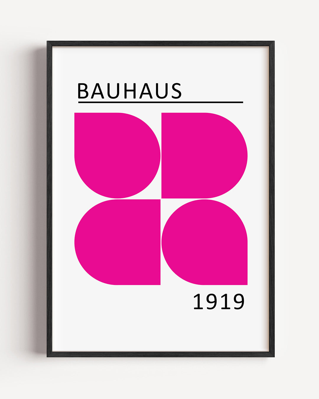 Vormen en vlakken – staande Bauhaus poster als wanddecoratie