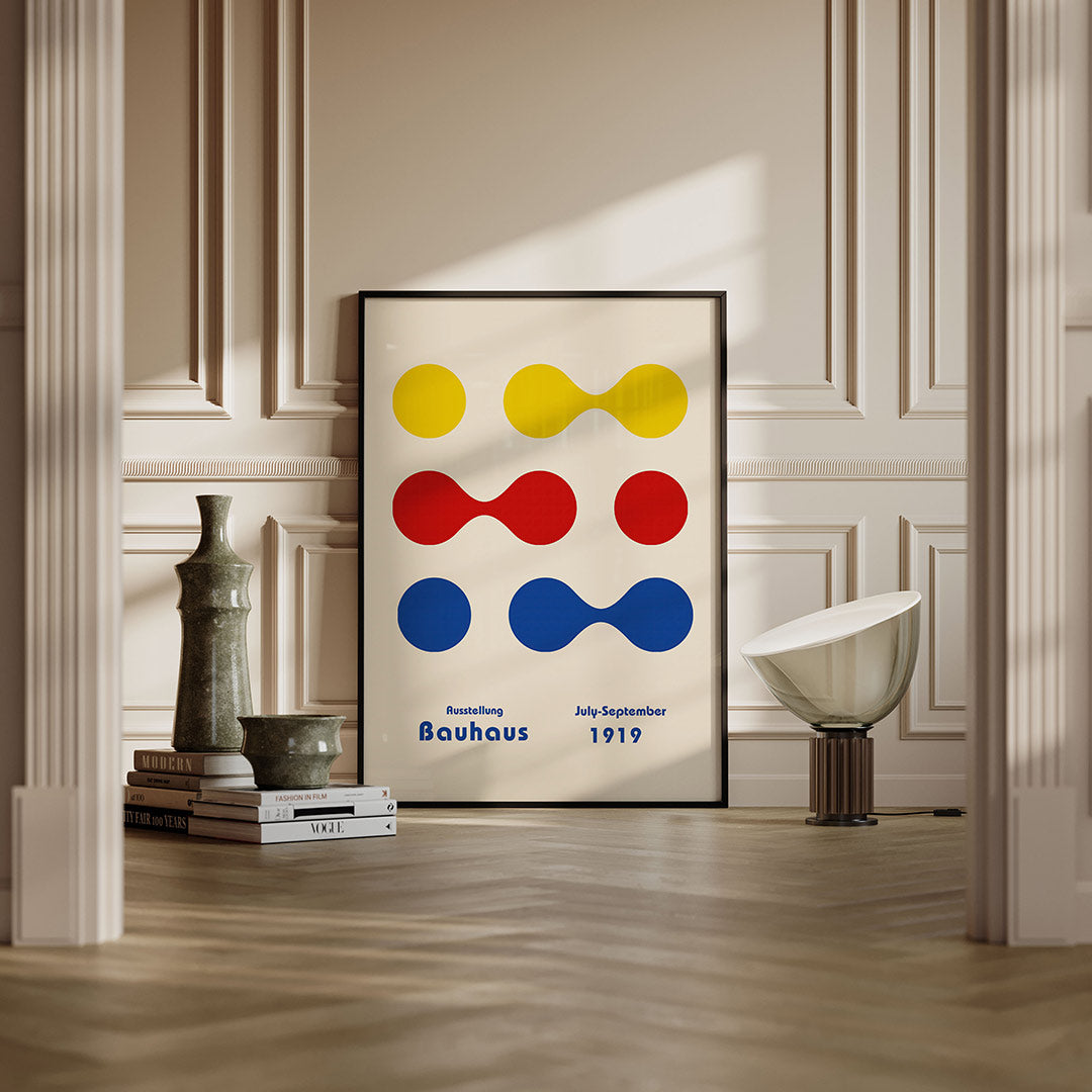 Vorm en kleur – moderne Bauhaus wandkunst als poster