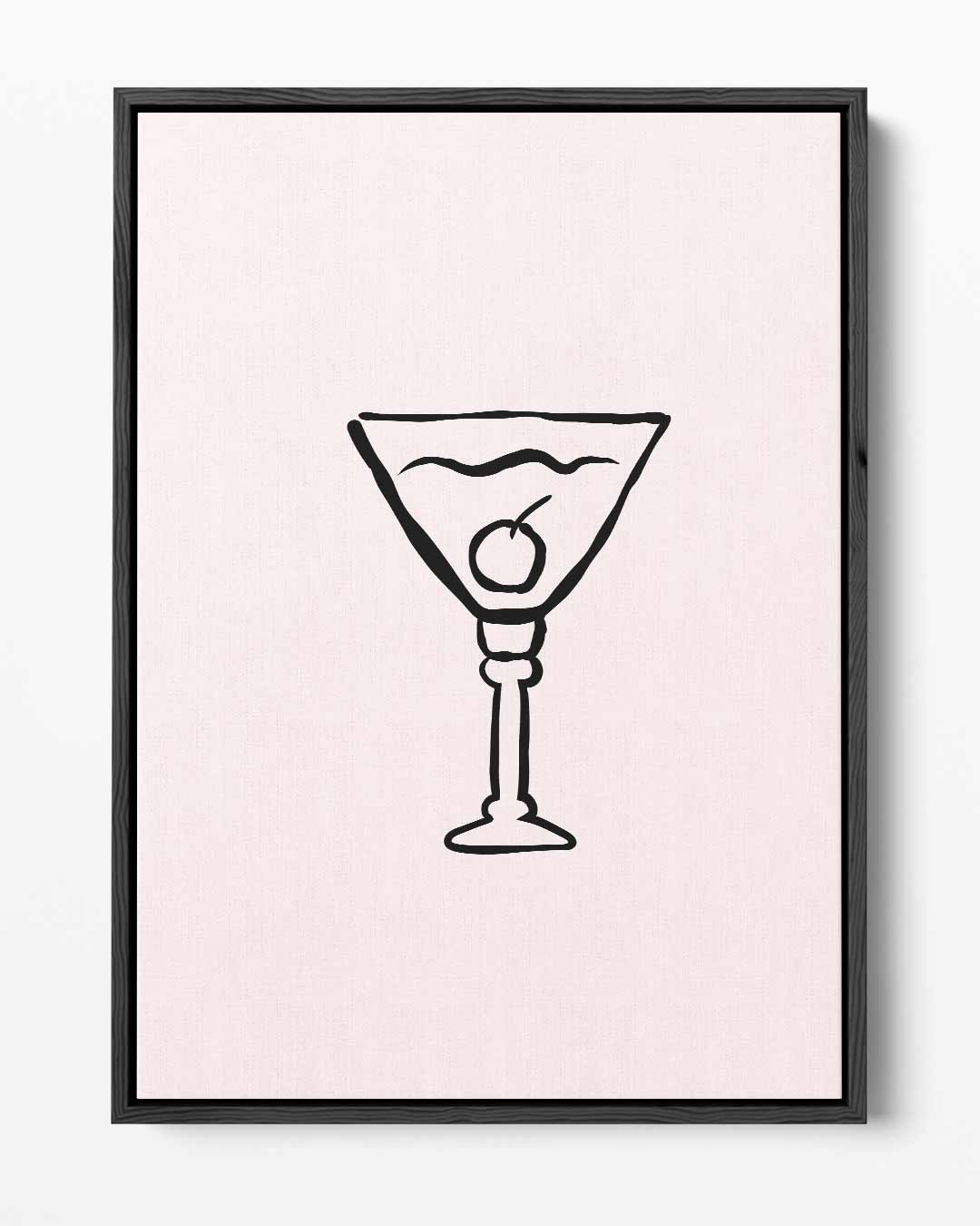 Tijdloze Drankje Illustratie – portret kunstwerk als wanddecoratie