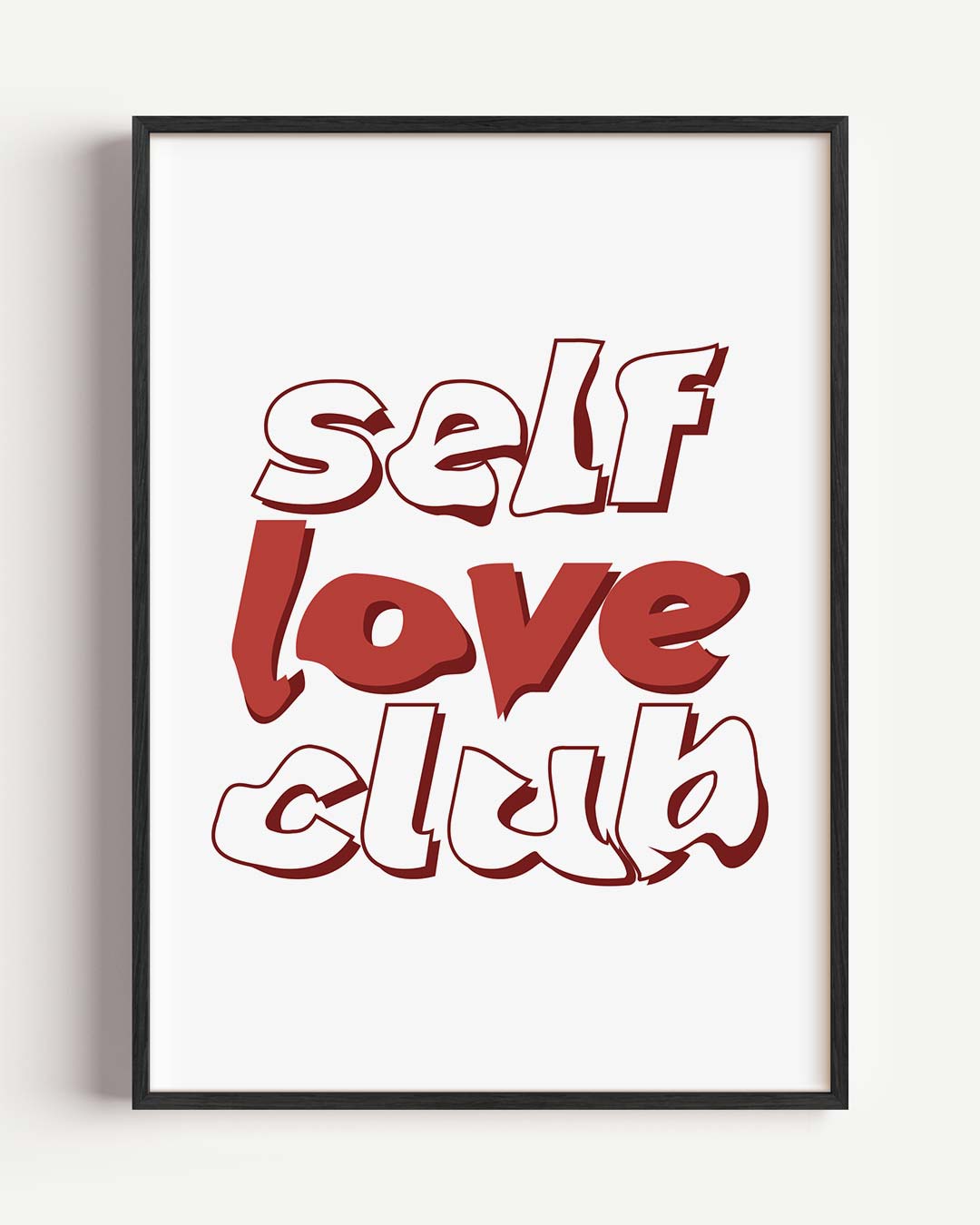 Self Love Club – Popart en Streetart portret poster als wanddecoratie