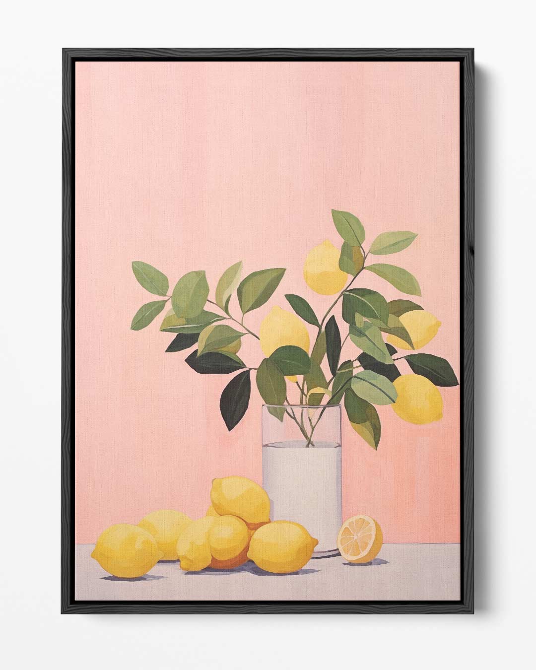 Citrussfeer op Doek – portret kunstwerk als wanddecoratie