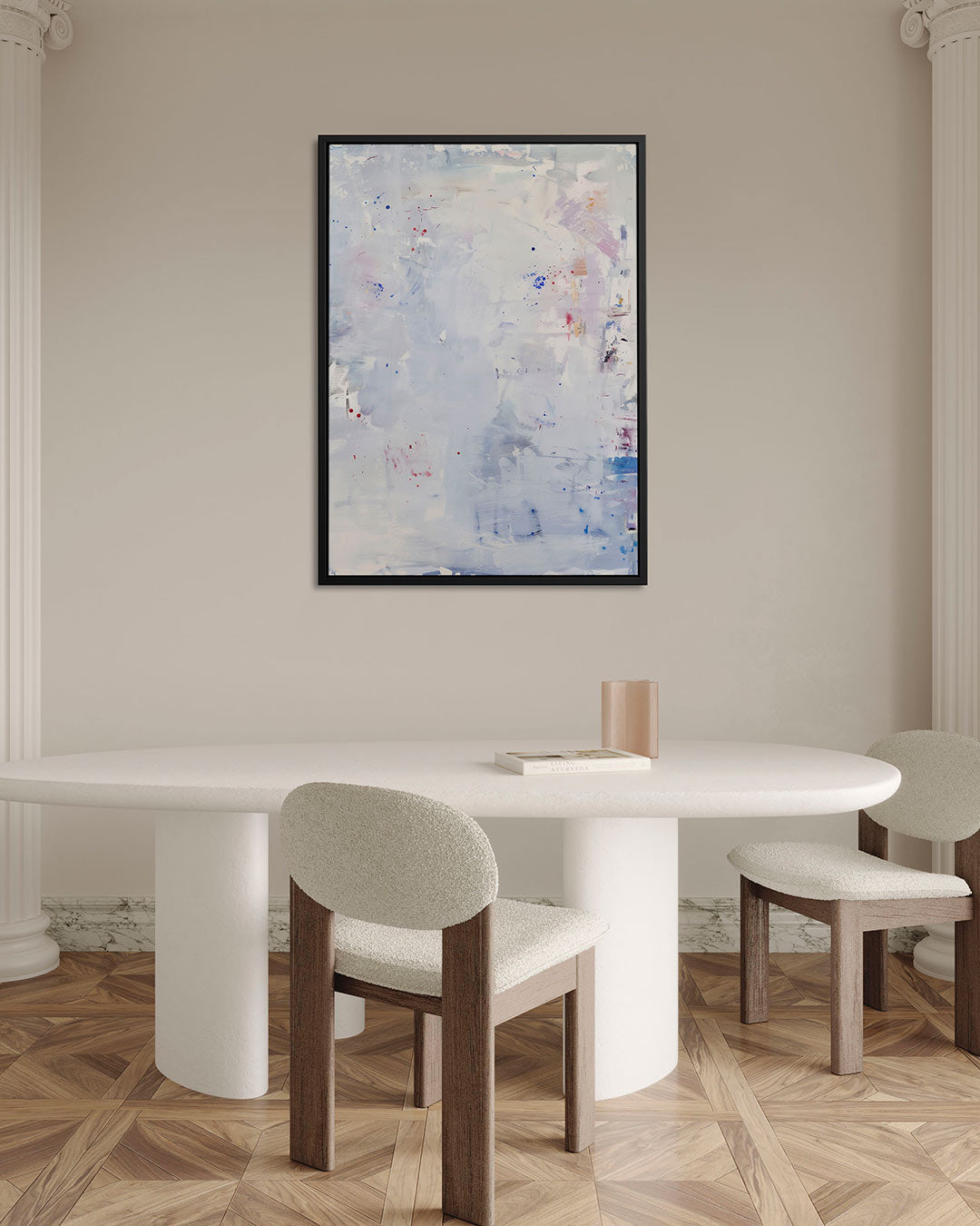 Kleurrijke vegen – staand wanddecoratie kunstwerk