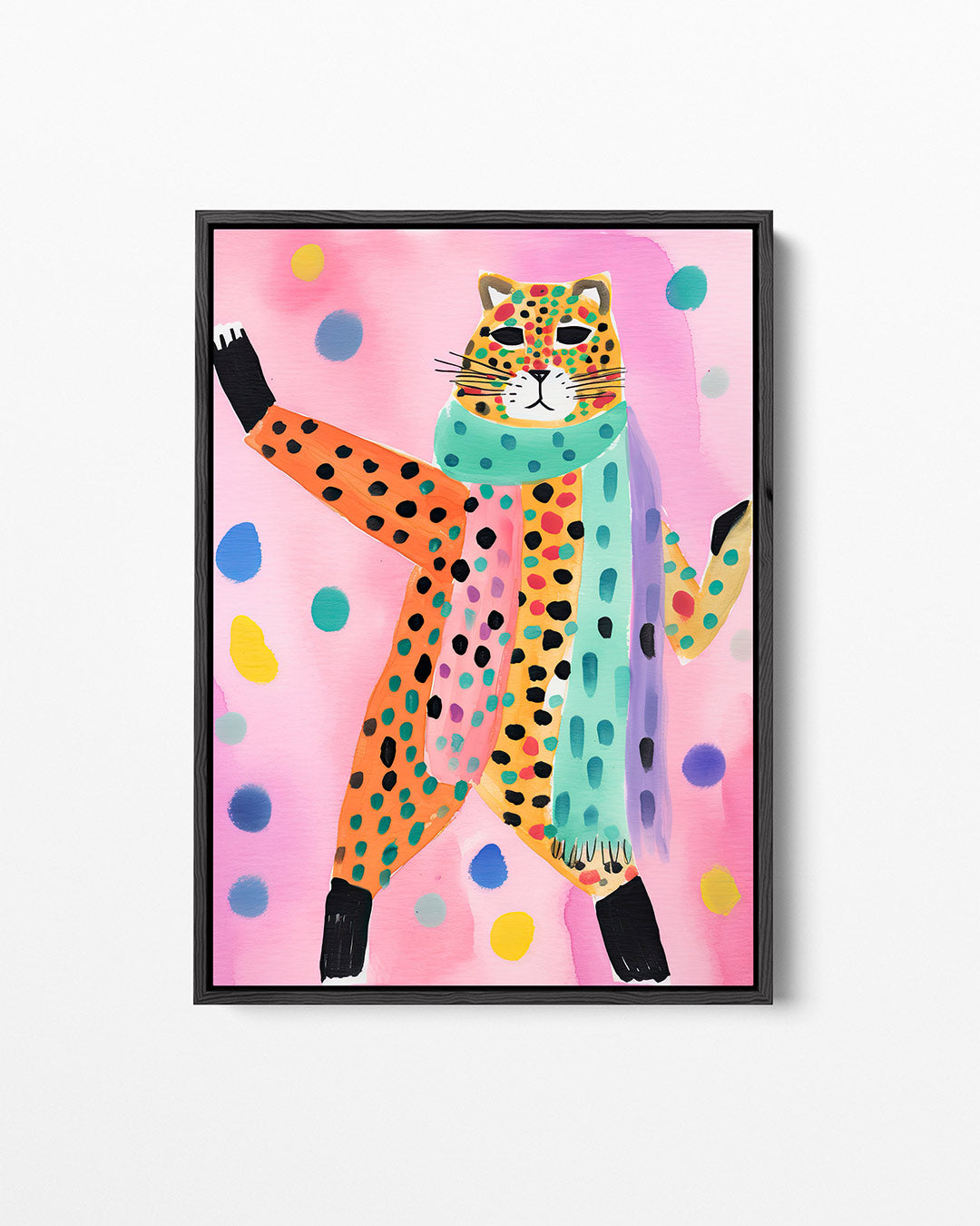 Vrolijke dierenfiguur – staand wanddecoratie kunstwerk