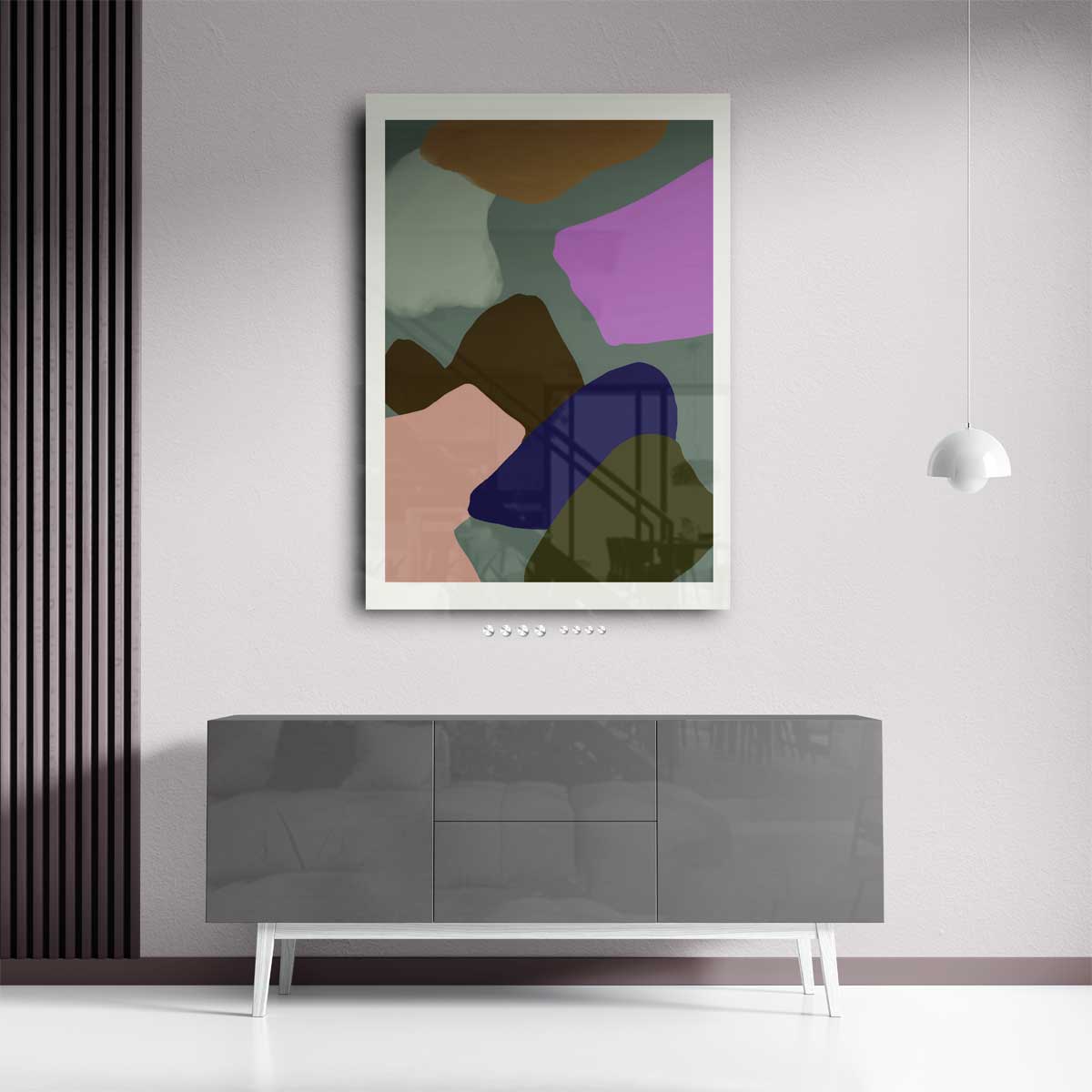 Kleurrijk Abstract Harmonie – staand kunstwerk voor modern interieur