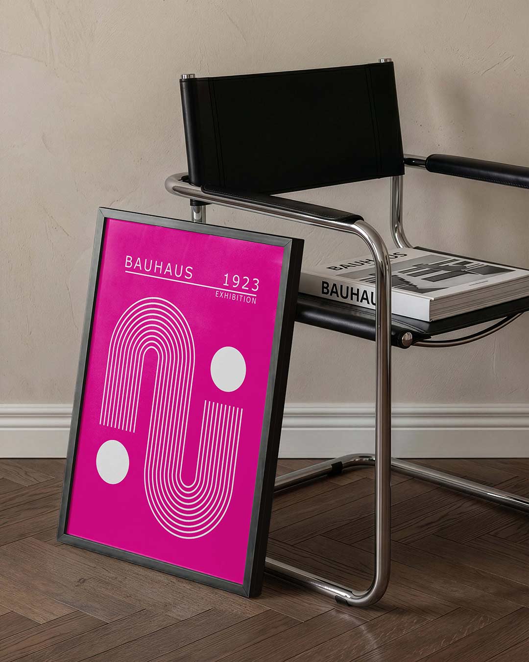  – staande Bauhaus poster voor aan de muur