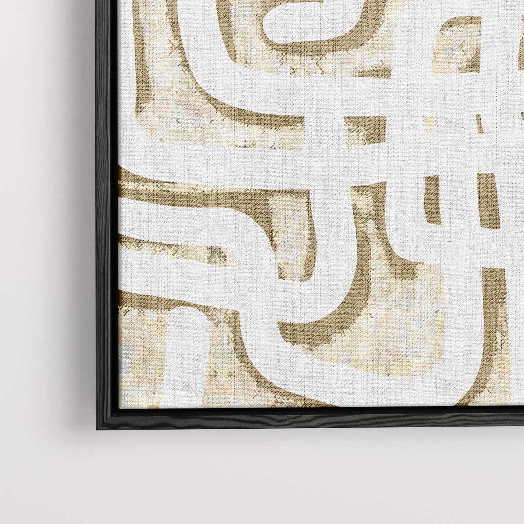 Doolhof van Lijnen – dibond kunstwerk als wanddecoratie