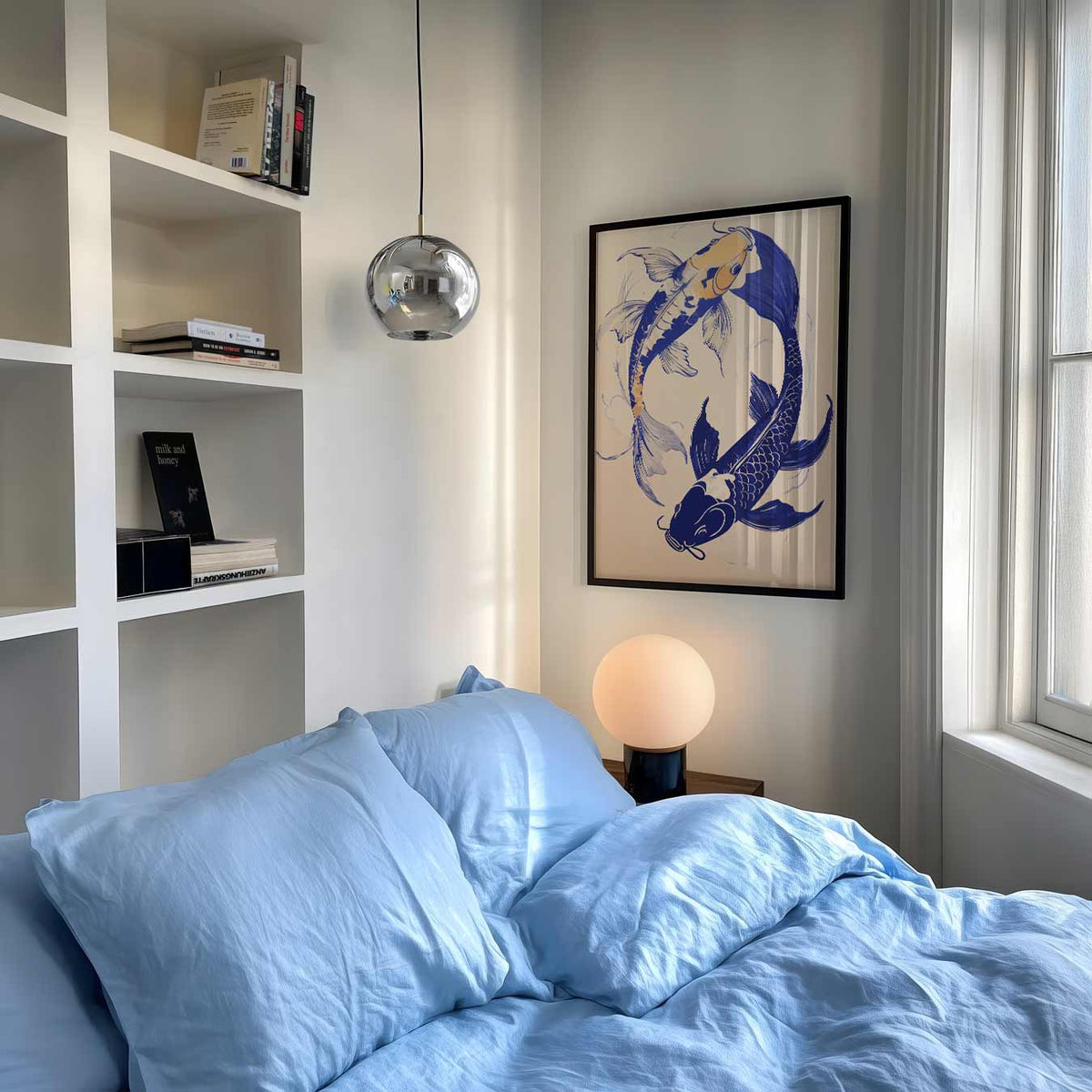 Elegante Koi Karper – staande muurposter met dierenthema