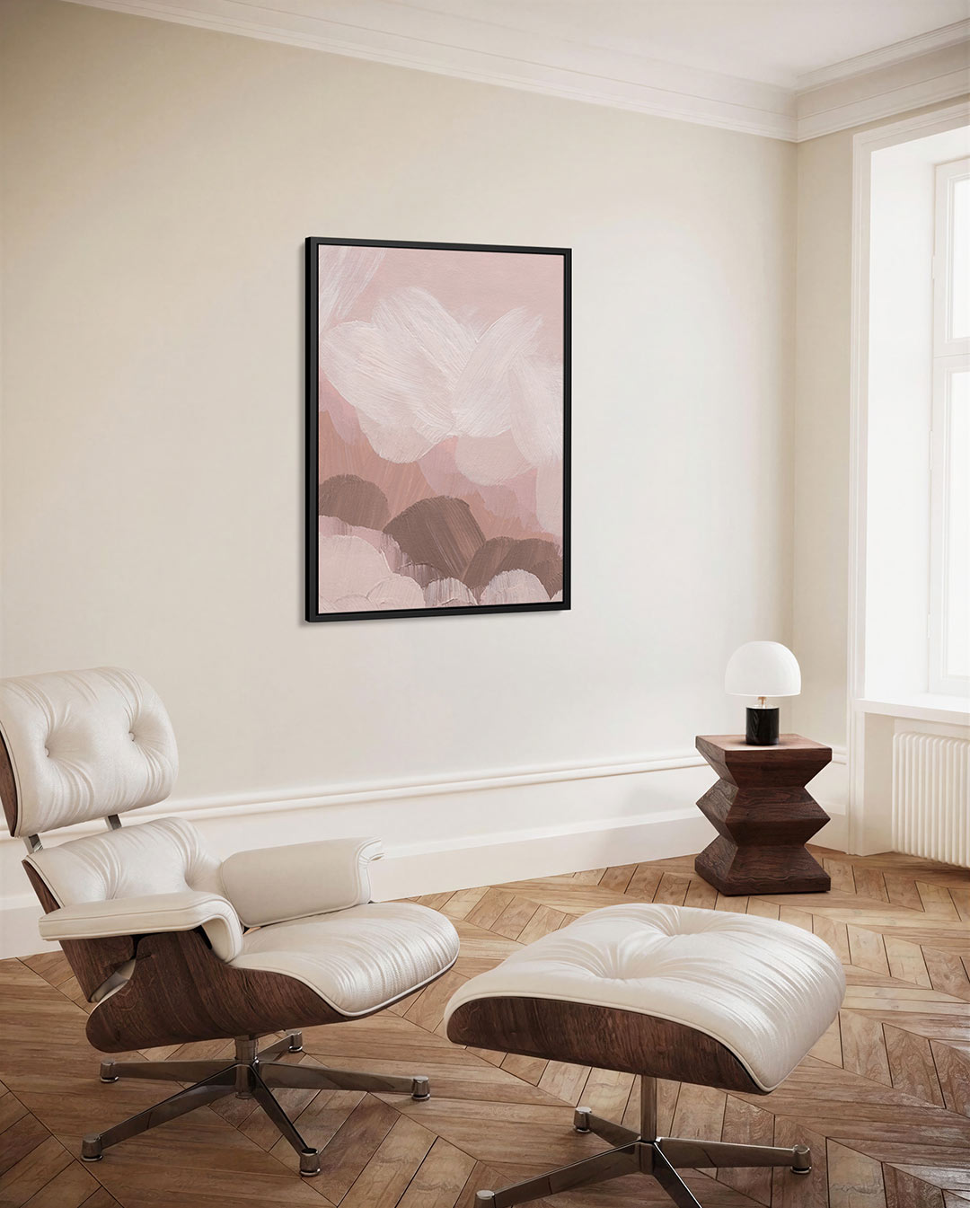 Zachte borstelstreken – decoratief kunstwerk voor aan de muur