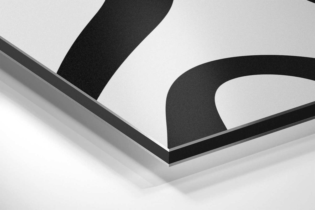 Abstracte Zebrastrepen – canvas kunstwerk als wanddecoratie