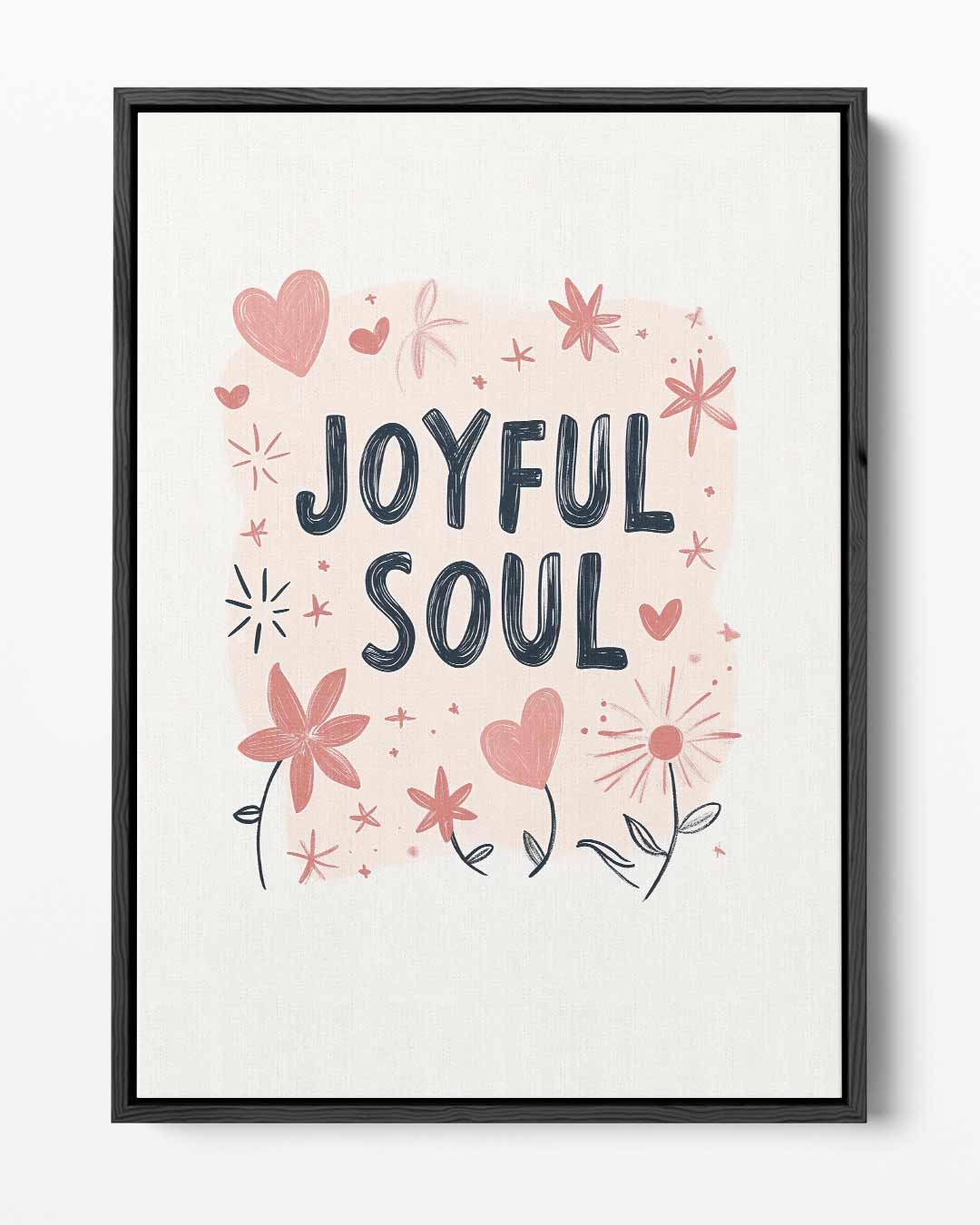 Joyful Soul Illustratie – portret kunstwerk als wanddecoratie