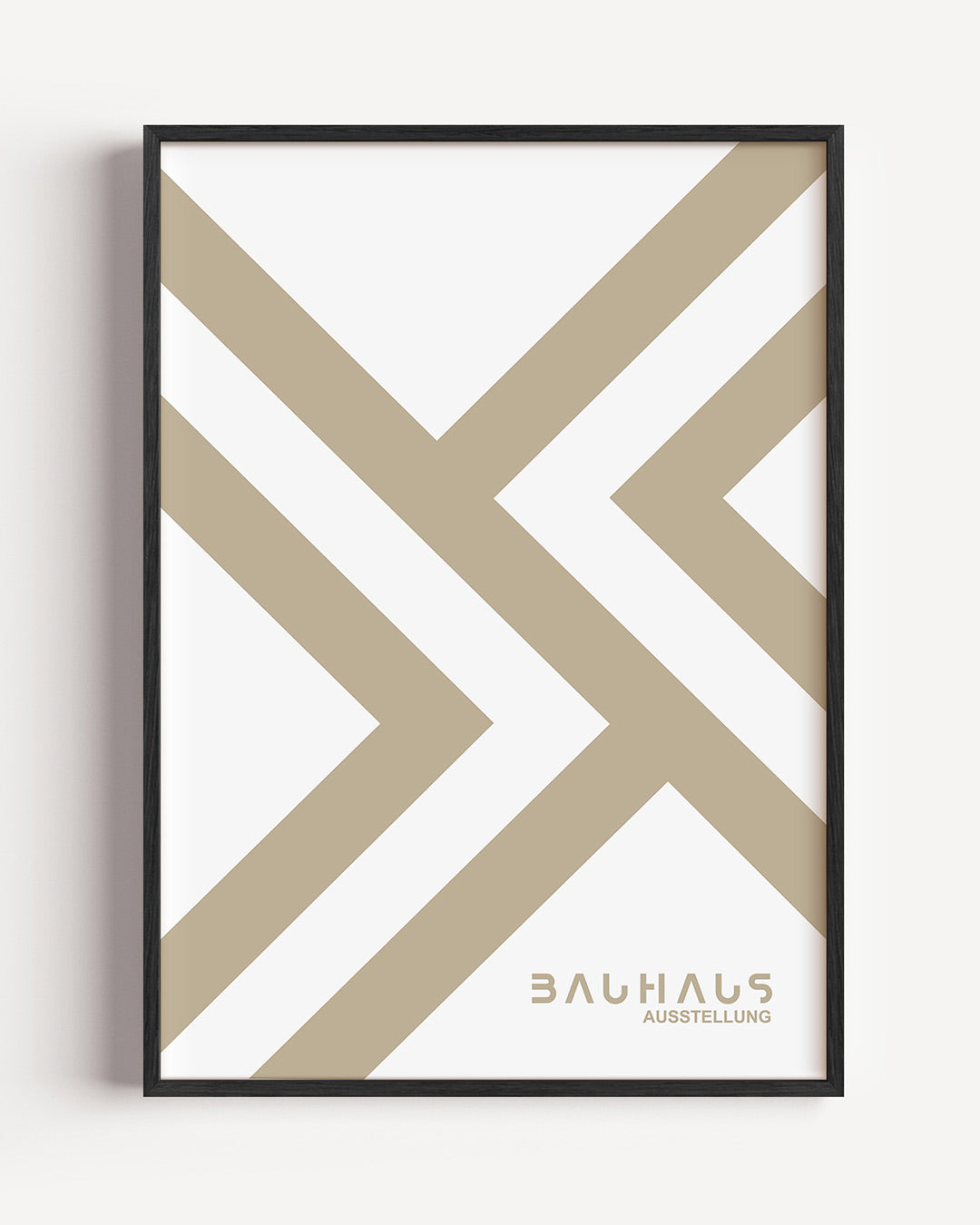 Lijnen en vlaken – staande Bauhaus poster als wanddecoratie