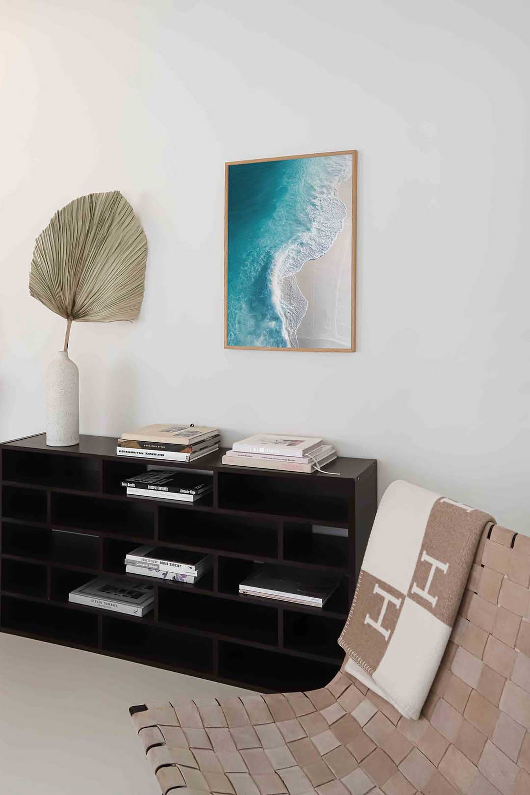 Strand en oceaan – staande natuur wanddecoratie van WallArtistic