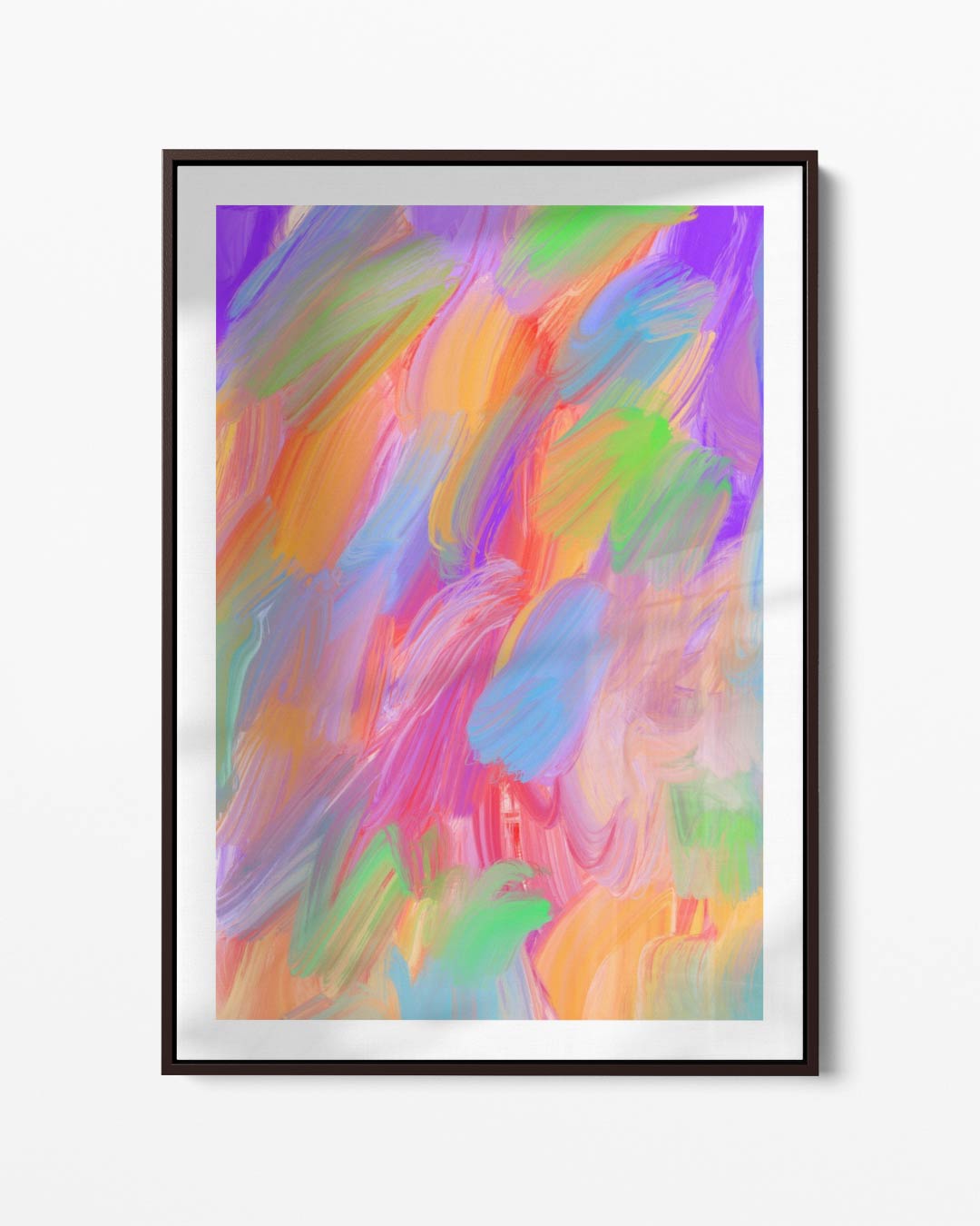 Kleurrijke Bewegingen – portret kunstwerk als wanddecoratie