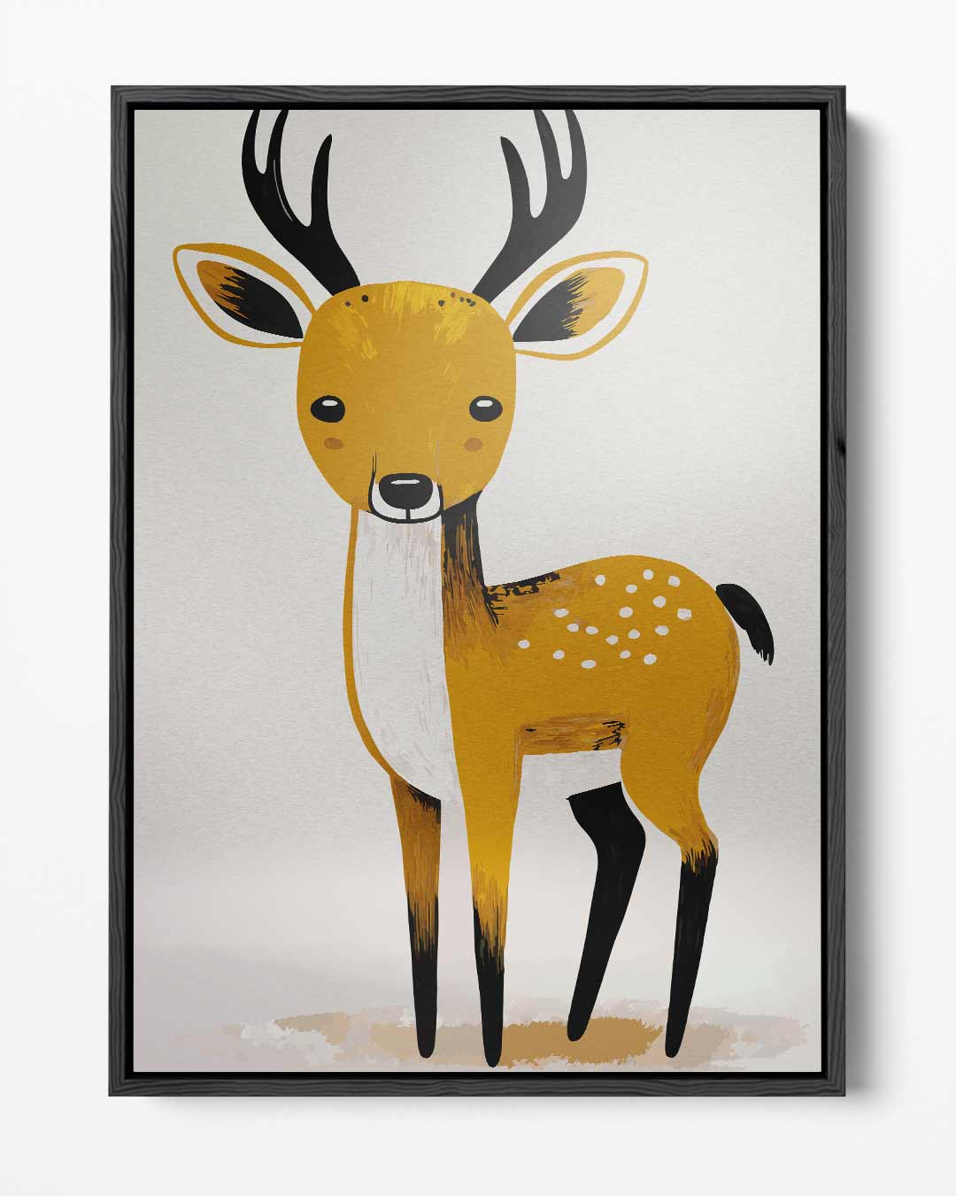 Lief Hert Illustratie – portret kunstwerk als wanddecoratie