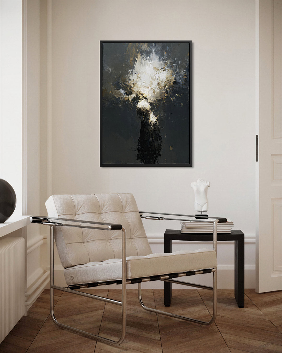 Dynamische vormen – kunstwerk als stijlvolle wanddecoratie