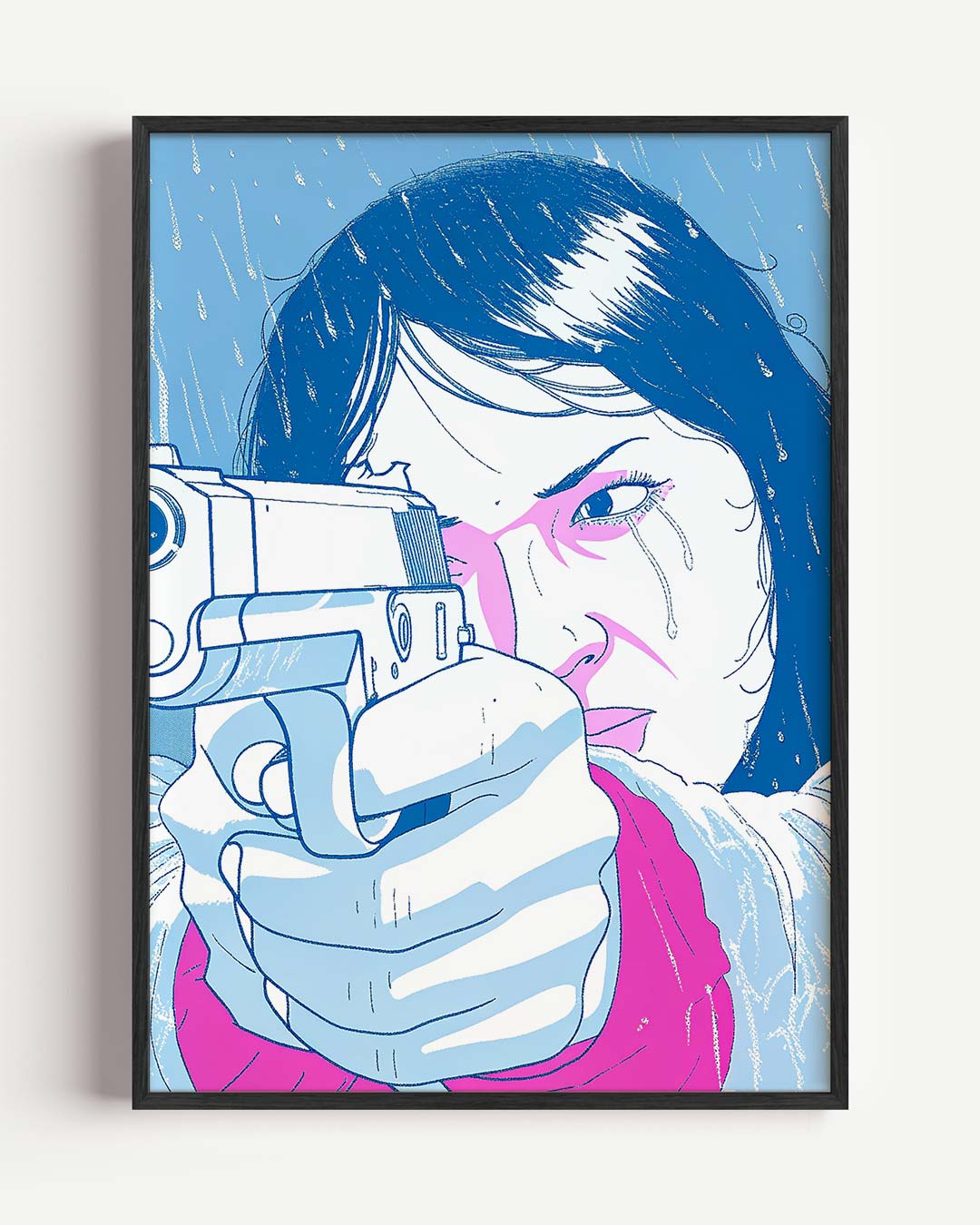 Stoere Vrouw – zomer portret poster als wanddecoratie