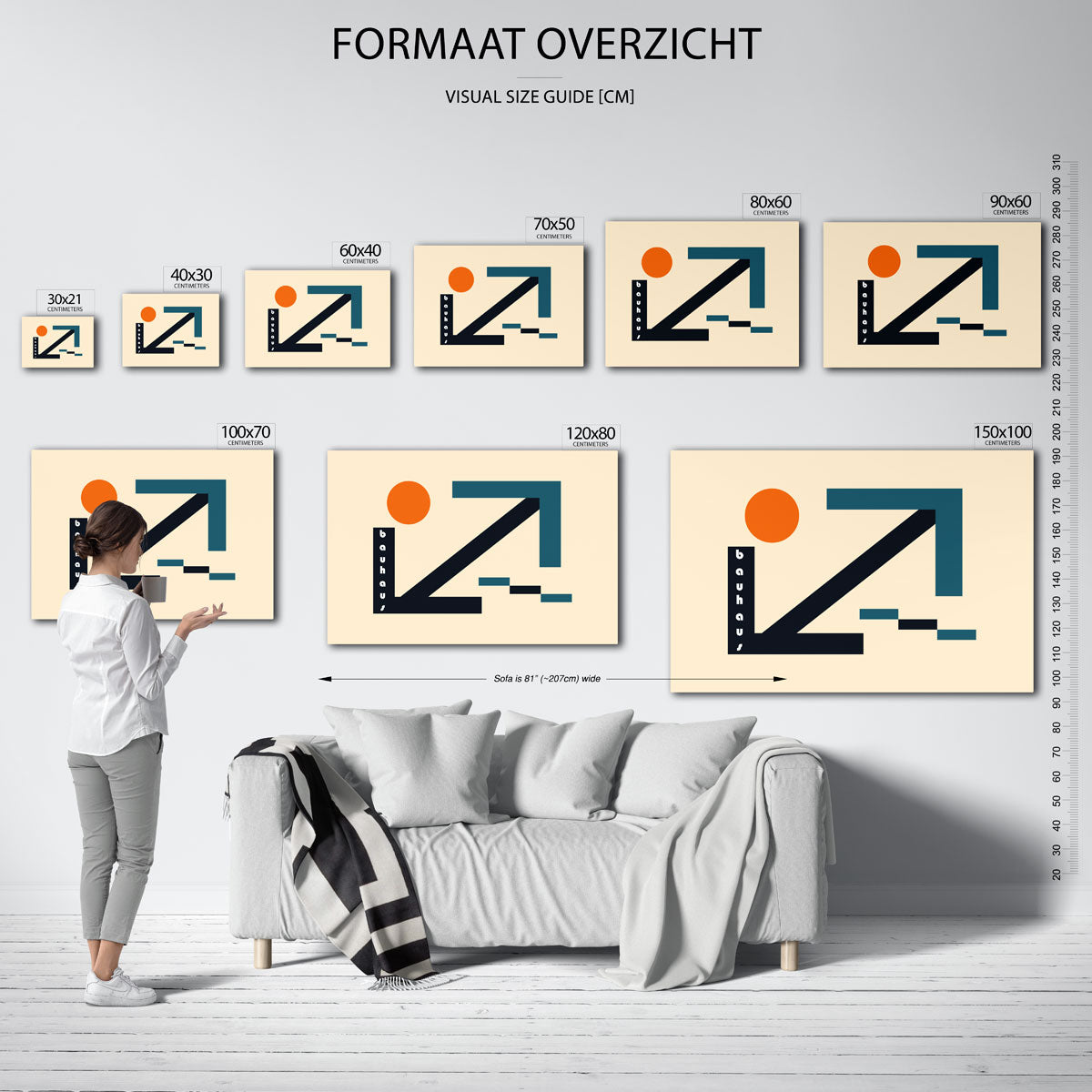 Vorm en balans – Bauhaus poster als geometrische wanddecoratie