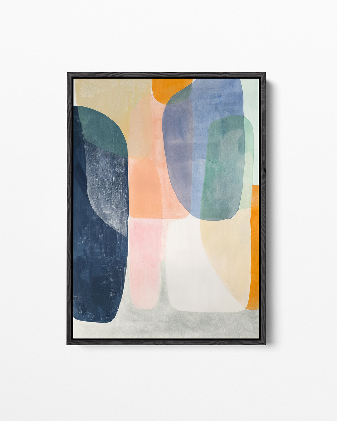 Organische kleurencompositie – staand wanddecoratie kunstwerk