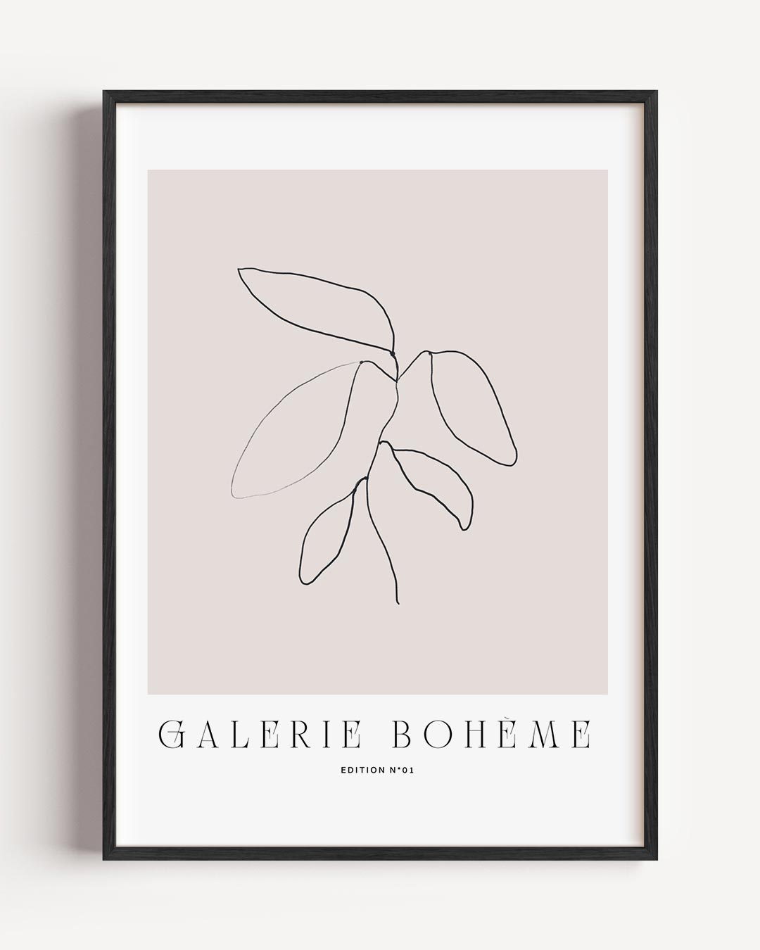 Moderne Boho Line Art – boheme portret poster als wanddecoratie