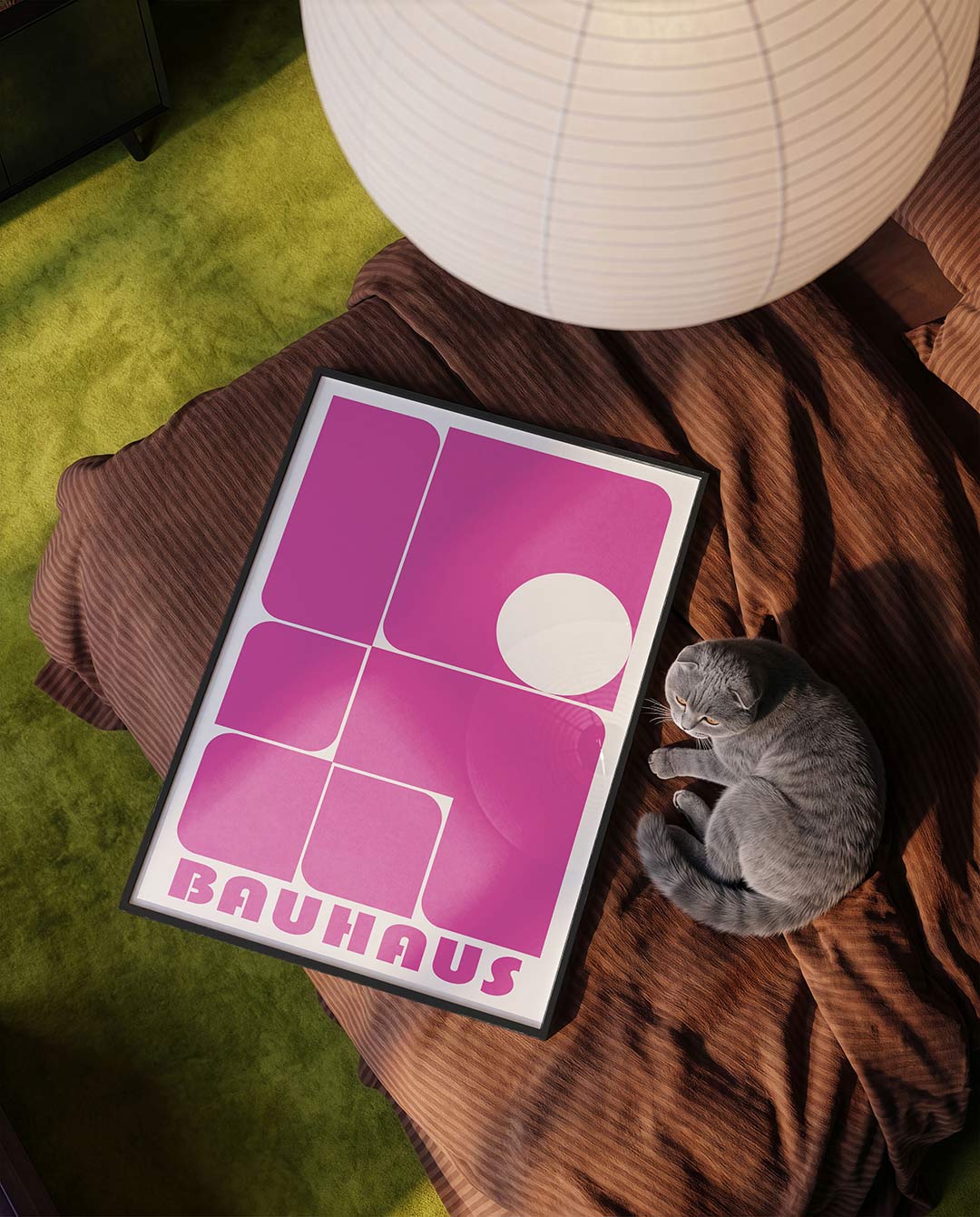 Vorm en kleur – moderne Bauhaus wandkunst als poster