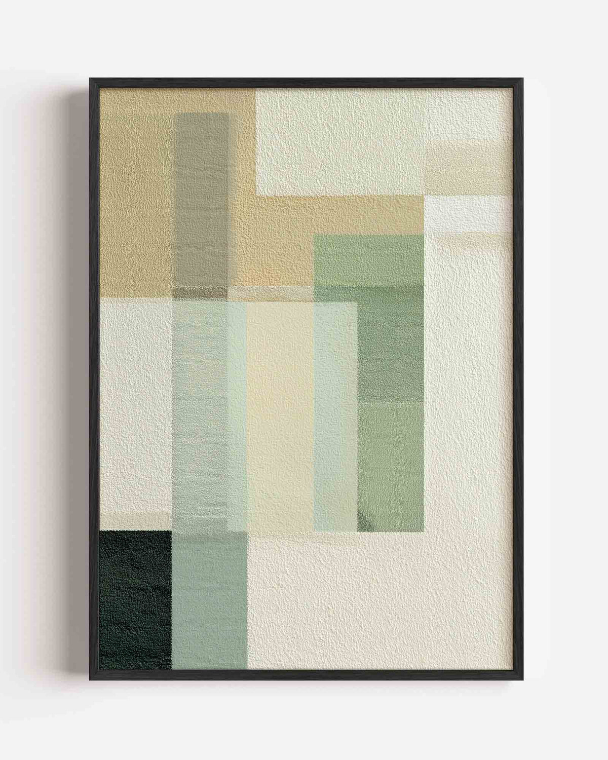 Abstracte rechthoeken – abstracte portret poster als wanddecoratie