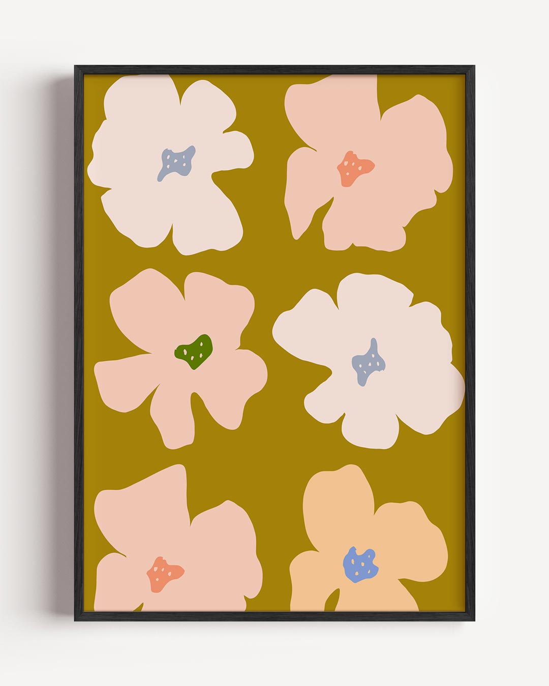 Bloemenpracht Wanddecoratie – bloemen portret poster als wanddecoratie