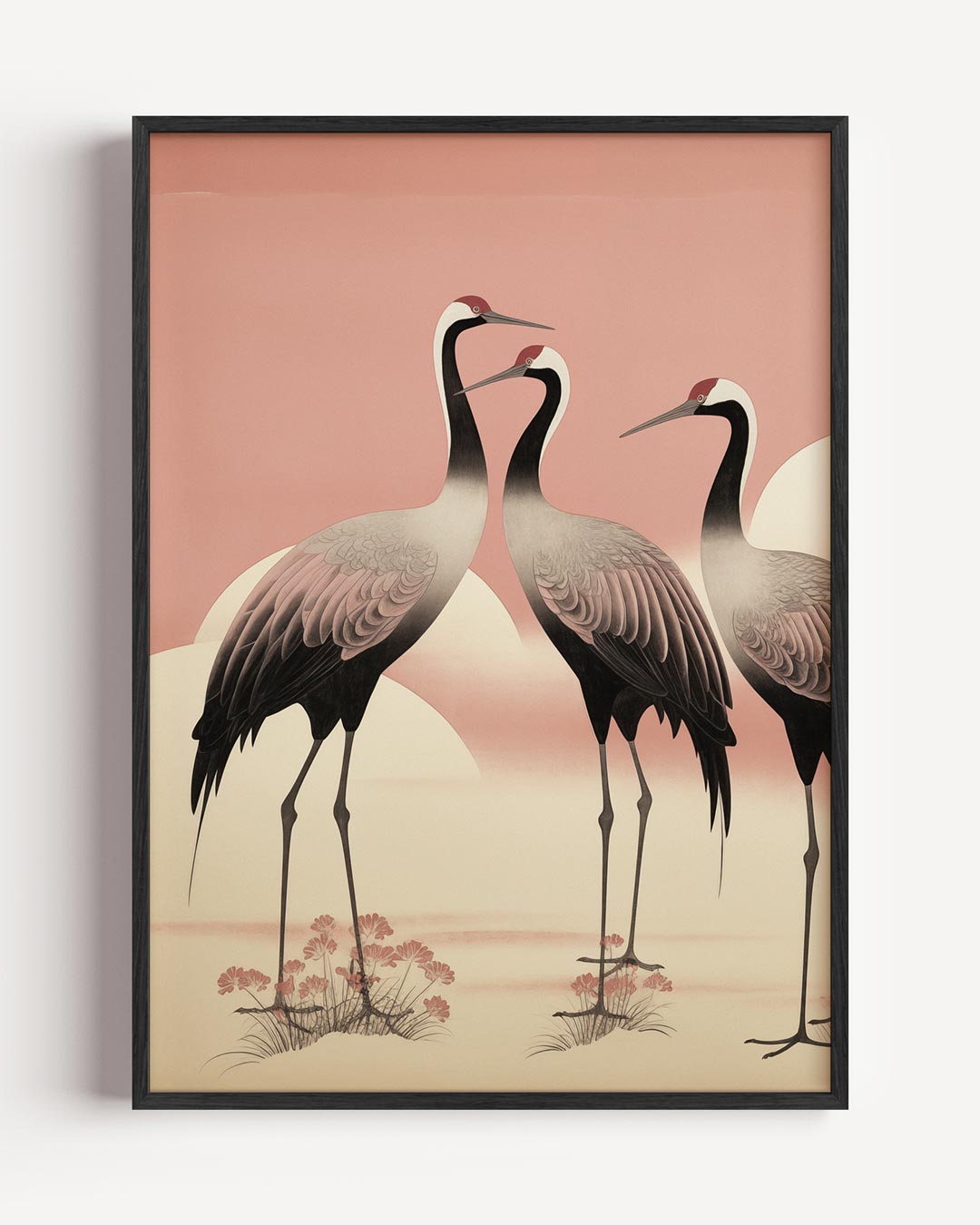 Kraanvogels – dieren portret poster als wanddecoratie
