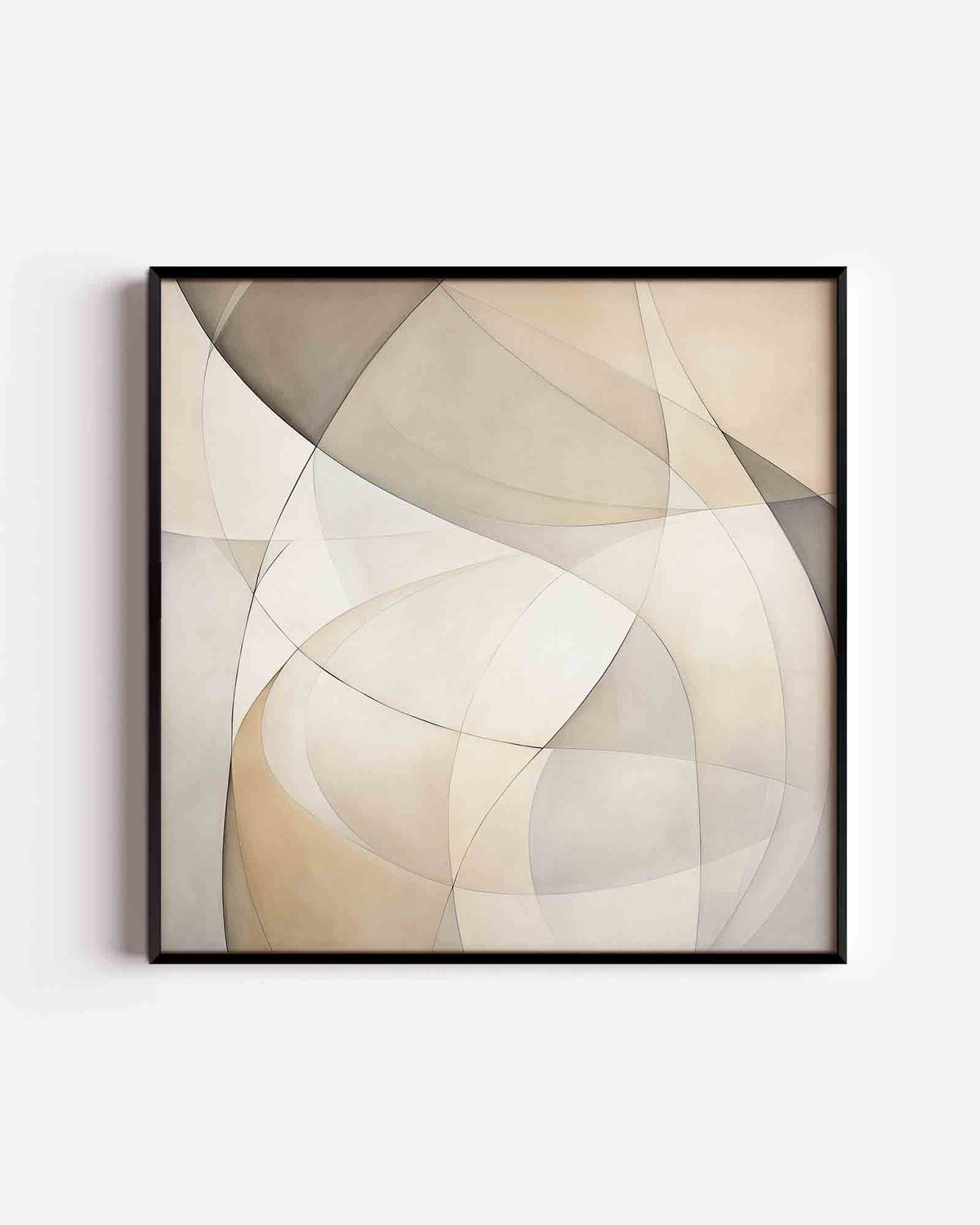 Abstracte vormen – abstracte vierkante poster als wanddecoratie
