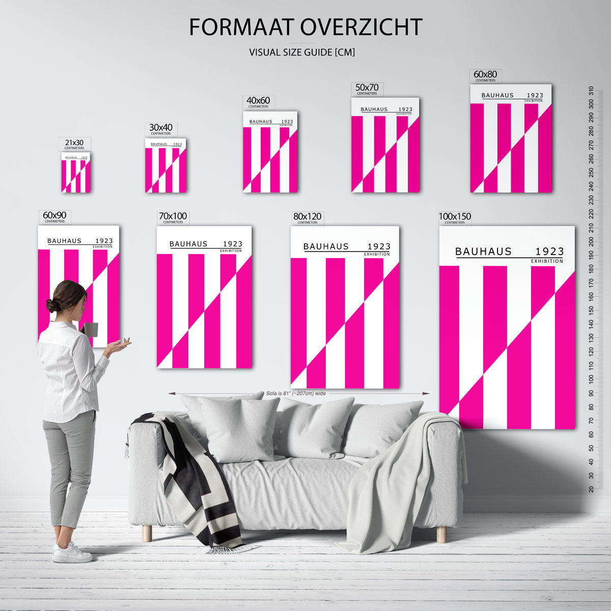  – geometrische poster in Bauhaus-stijl van WallArtistic