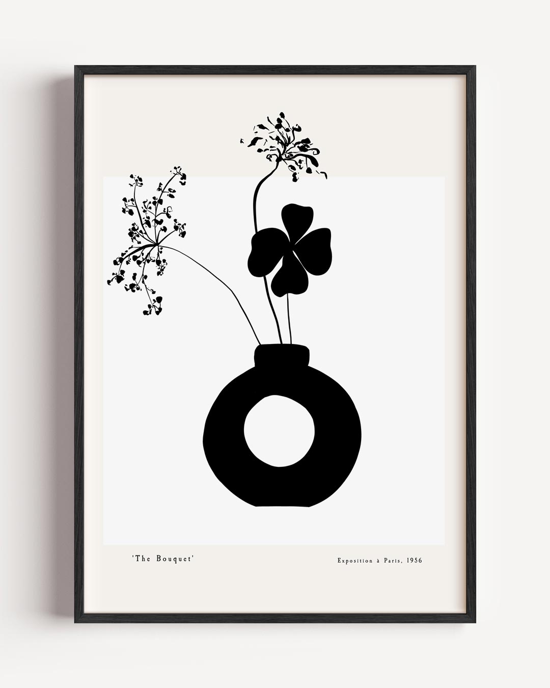 Stijlvolle Bloemenschildering – moderne portret poster als wanddecoratie