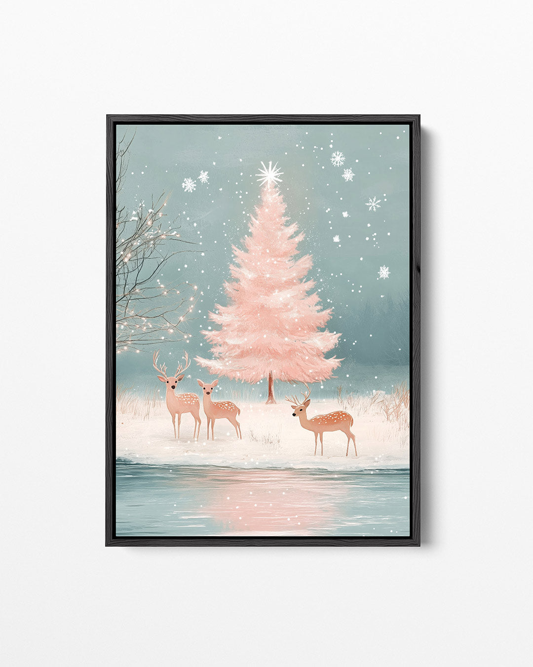 Winterlandschap – staand wanddecoratie kunstwerk