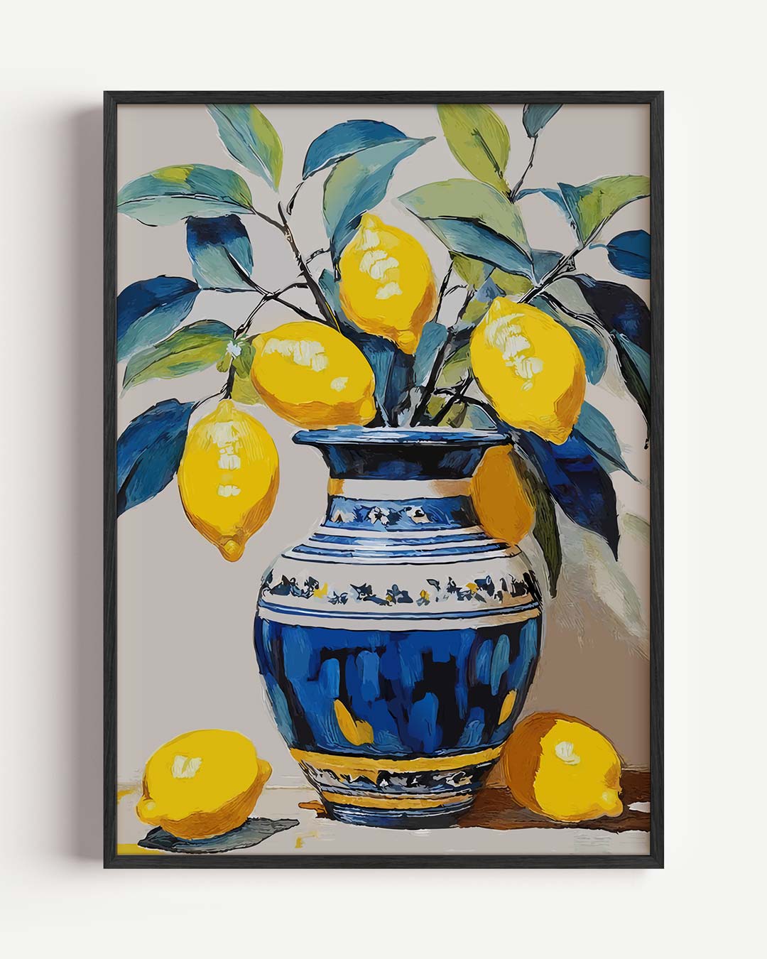 Citroen Stilleven – keuken portret poster als wanddecoratie