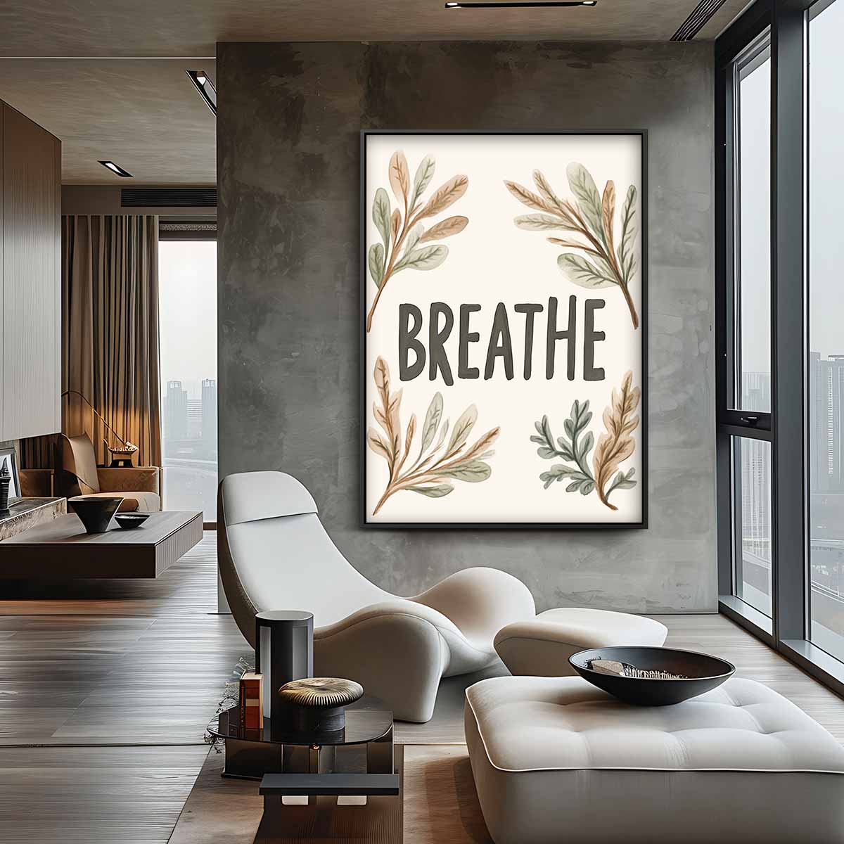 Adem Inspiratie Poster – canvas wanddecoratie in portret formaat